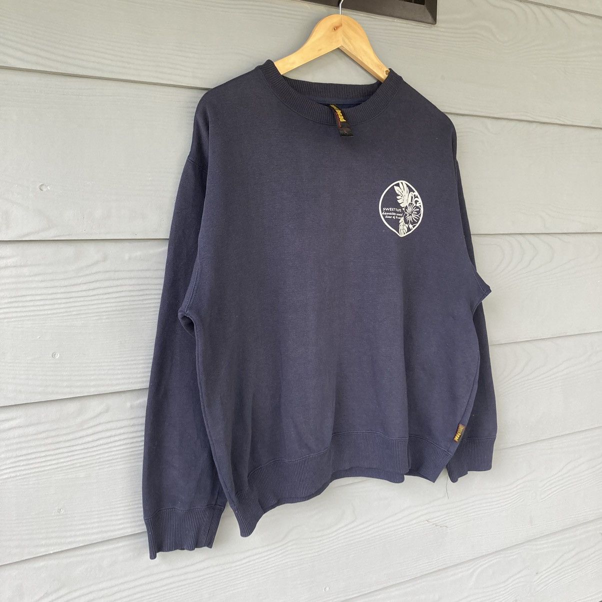 Vintage Vintage Overhead Blue Sweatshirt Size US L / EU 52-54 / 3 - 2 Thumbnail