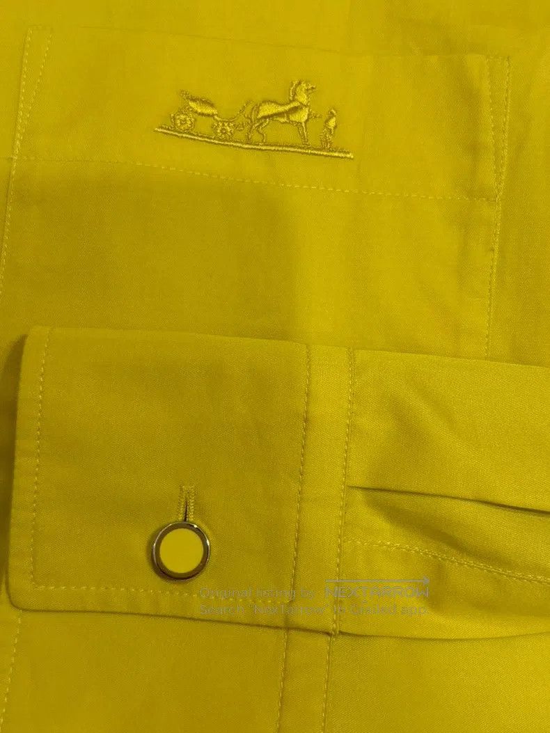 Hermes Hermes Yellow shirt Size XS / US 0-2 / IT 36-38 - 6 Thumbnail