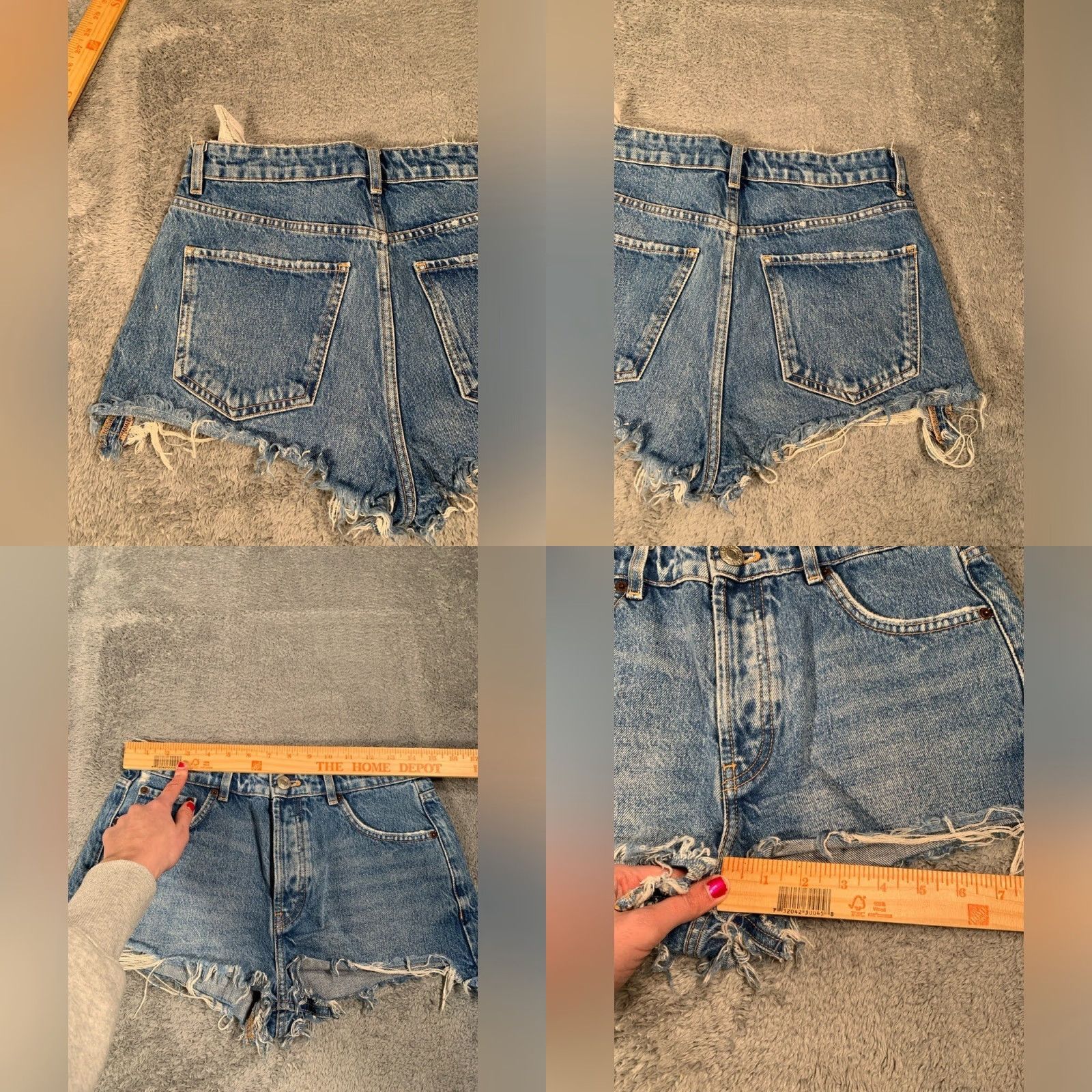 Zara Zara Denim Cut-Off Blue Women Shorts 4 Regular Blue Cut-Off Women Shorts 4 Zara Size 27" / US 4 / IT 40 - 8 Thumbnail