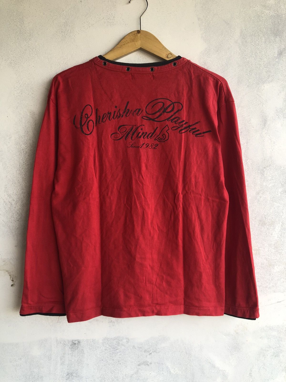 Hysteric Glamour POEM STUDDED DOUBLE LAYER BAD BOY LONGSLEEVE ROCK PUNK STYLE Size US L / EU 52-54 / 3 - 2 Thumbnail