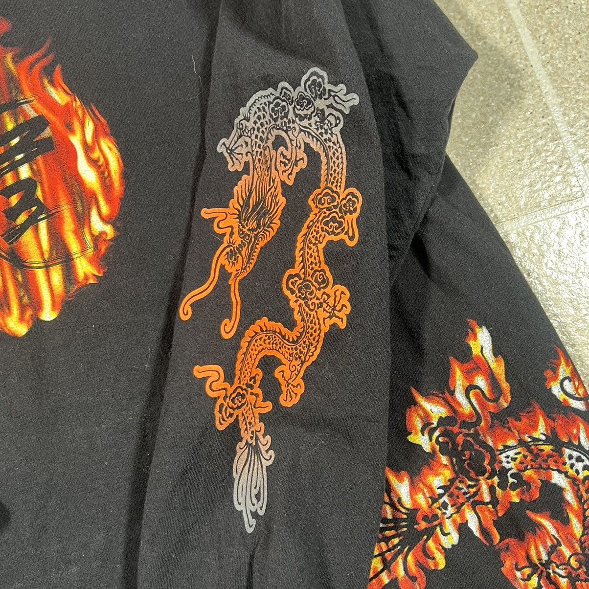 Other × Vintage Vtg Y2K No Boundaries Dragon Flames Long Sleeve T-Shirt Size US L / EU 52-54 / 3 - 5 Thumbnail