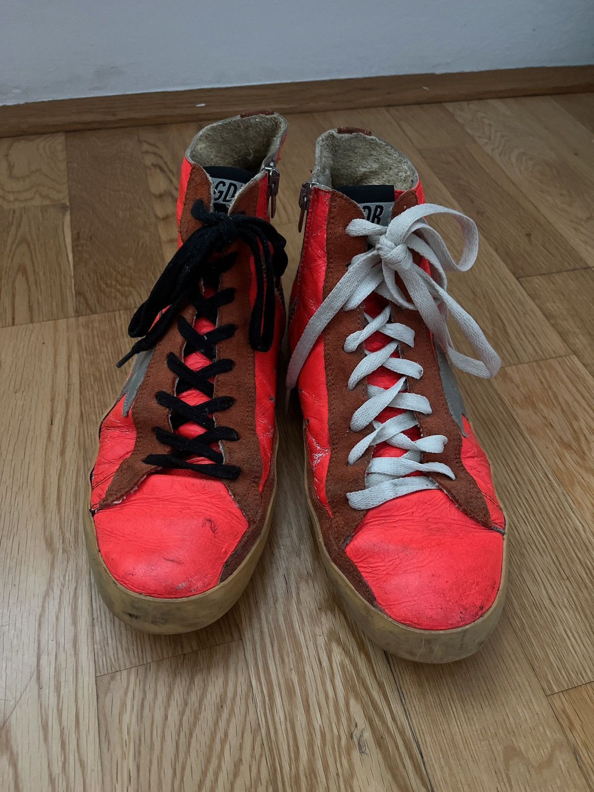 Golden Goose Golden goose Fancy neon orange Mid star Size US 7.5 / IT 37.5 - 3 Thumbnail