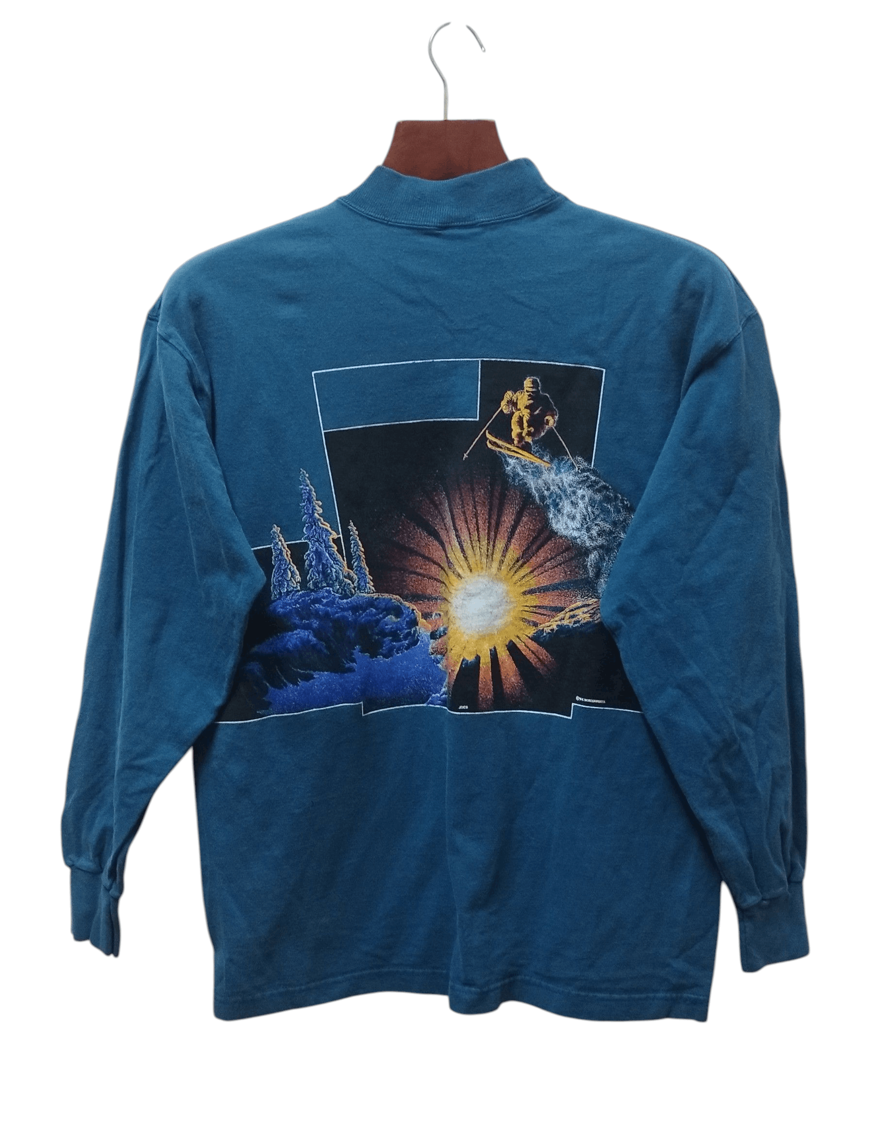Signal Sport Vtg 90's Hawaii Terry Peak Mirror Print Long sleeve T-shirt Size US L / EU 52-54 / 3 - 2 Thumbnail