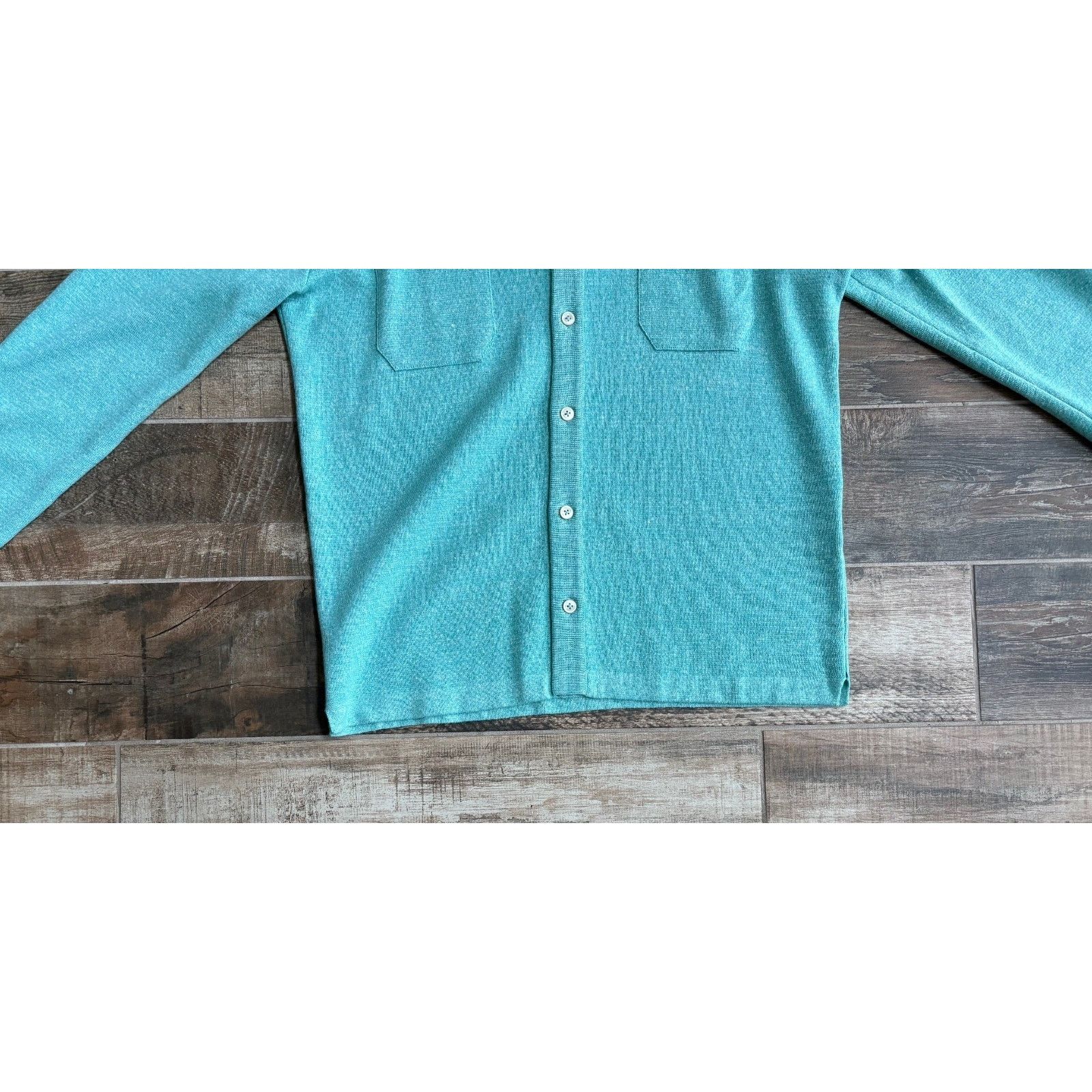 Other $1895 NWT Fioroni Cashmere Shirt Jacket Teal Overshirt 50(M) Size US M / EU 48-50 / 2 - 6 Thumbnail