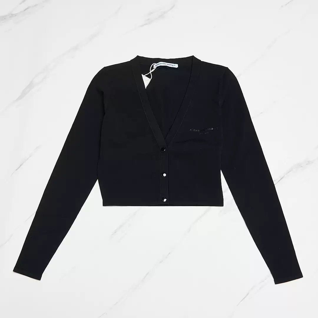 Alexander Wang Alexander Wang Women's Logo Knit Cardigan Size M / US 6-8 / IT 42-44 - 1 Thumbnail