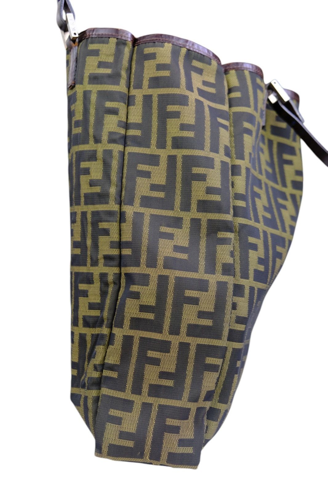 Fendi Vintage fendi zucca tote bag with brown leather pouch bag Size ONE SIZE - 9 Thumbnail