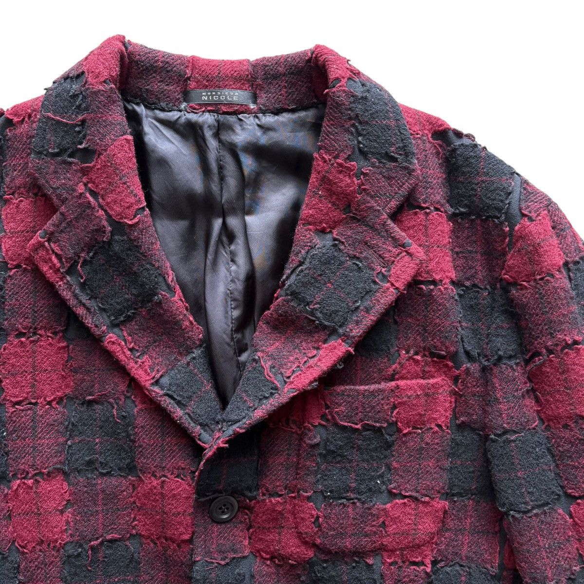 Takeo Kikuchi ARCHIVED DESIGNED TAKEO KIKUCHI Pacthed & Distressed Blazer Size 40R - 1 Thumbnail