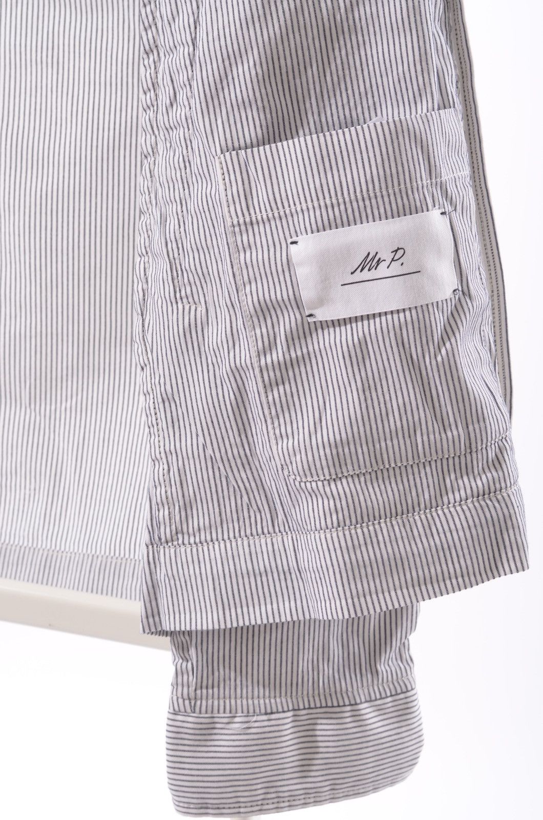 Mr P. Mr.P Porter designer brand striped button up jacket bomber Size US XL / EU 56 / 4 - 4 Thumbnail