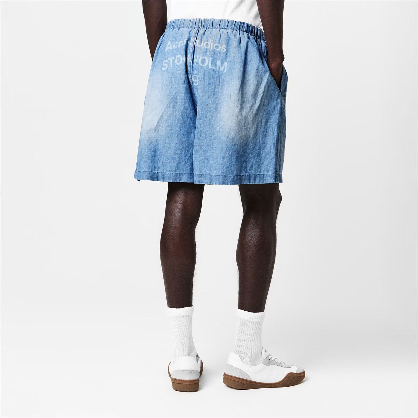 Acne Studios o1g2r1mq0825 Acne Ruxer Short in Blue Size US 34 / EU 50 - 4 Thumbnail