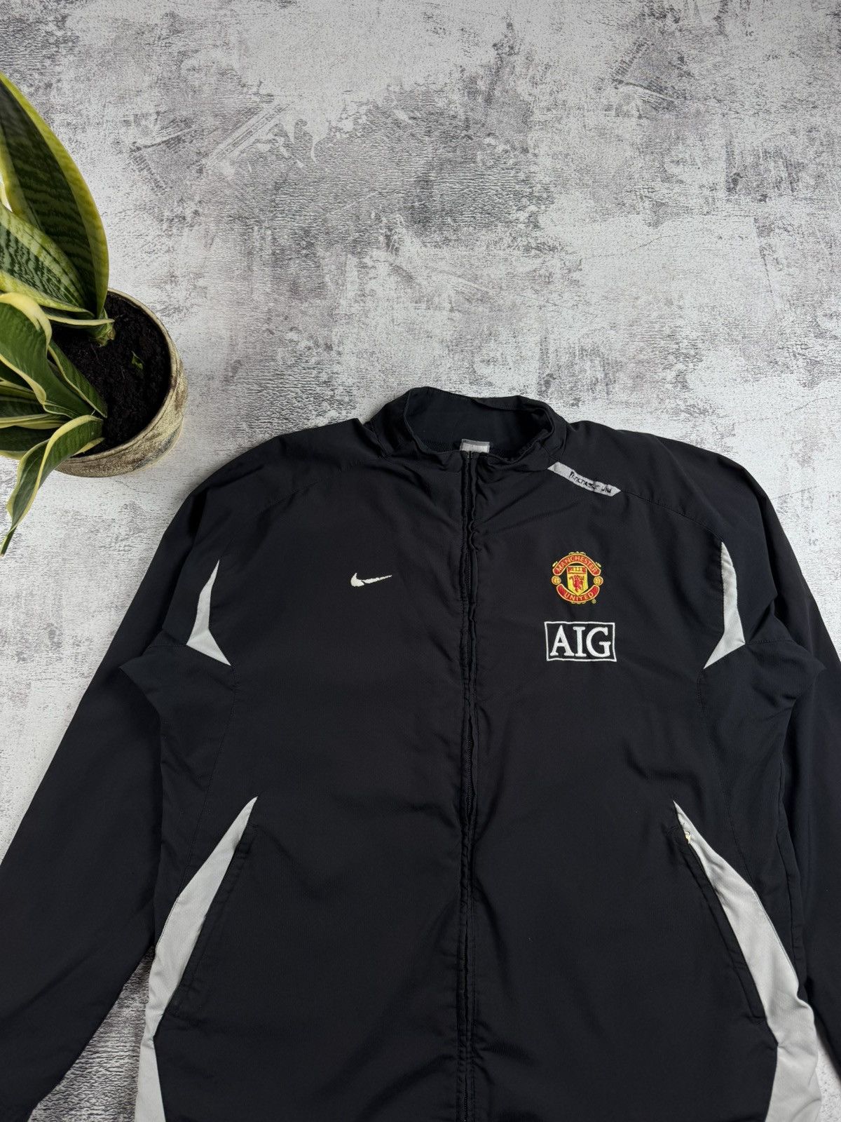 Nike Nike Manchester United 2007/2008 Football Soccer Light Track Jacket Windbreaker Size US XXL / EU 58 / 5 - 4 Thumbnail