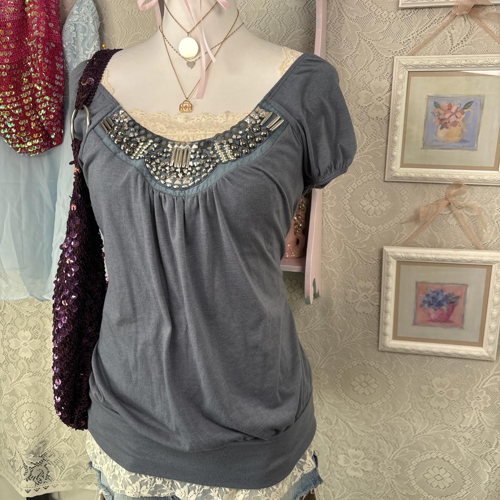 Other y2k sequin 2000s glam going out top Size M / US 6-8 / IT 42-44 - 3 Thumbnail