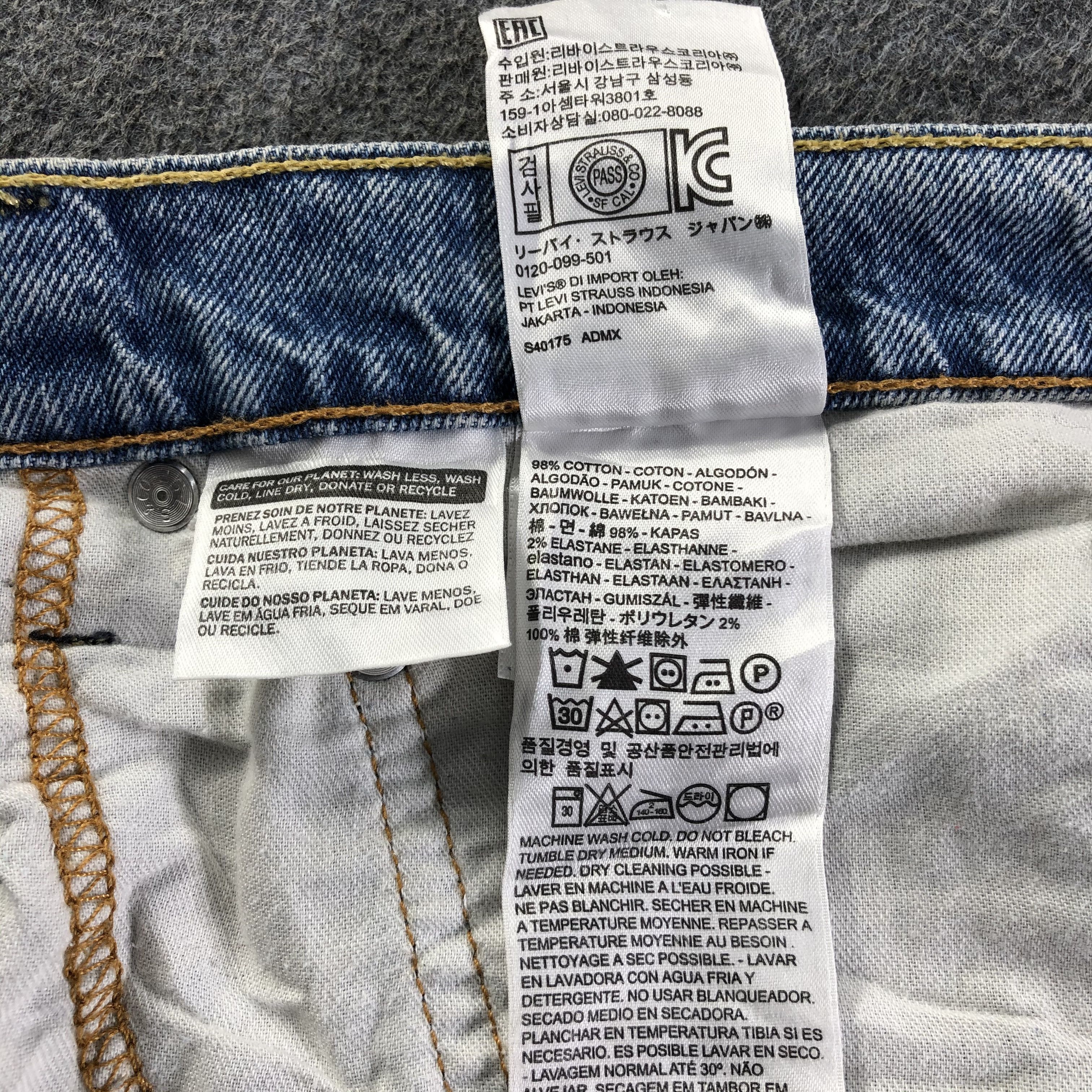 Levi's Vintage Blue Wash Levis 541 Jeans-J4276 Size US 44 / EU 60 - 10 Thumbnail