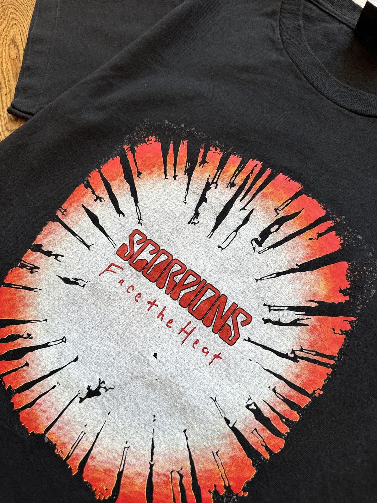 Band Tees × Vintage Scorpions Face The Heat vintage single stitch tee Size US XS / EU 42 / 0 - 2 Thumbnail