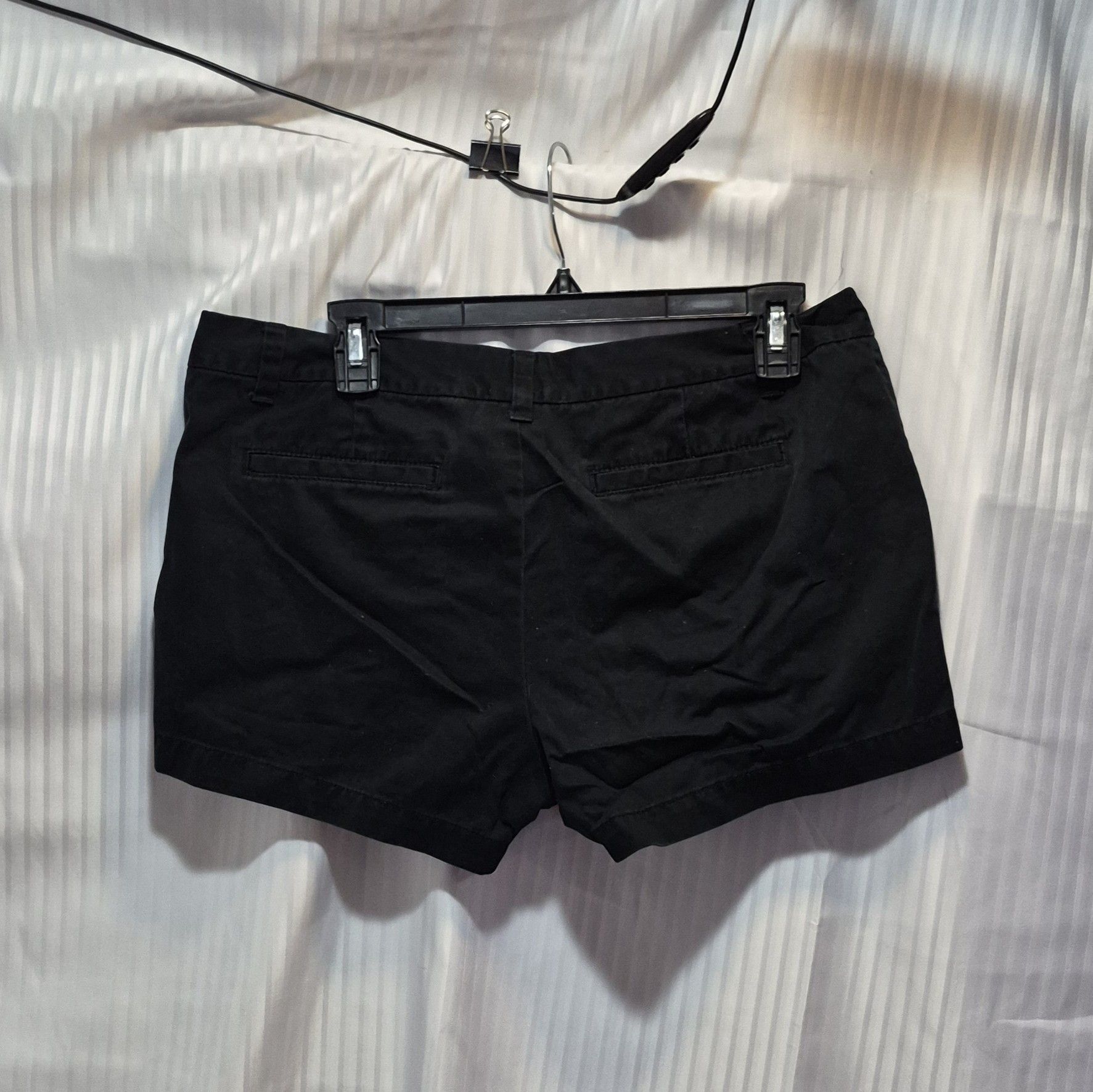 Merona Merona Size 10 Black Cotton Shorts Size 32" / US 10 / IT 46 - 4 Thumbnail