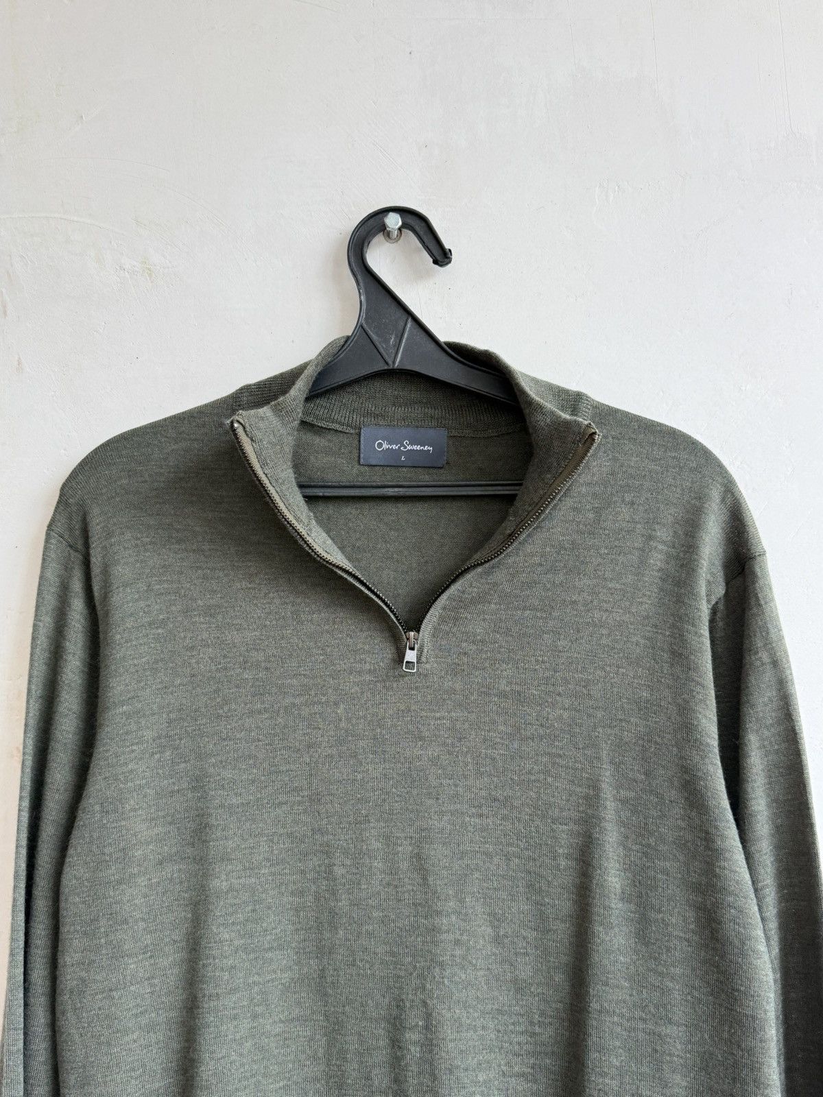 Oliver Sweeney Oliver Sweeney Merino Wool 1/3 zip jumper size L Size US L / EU 52-54 / 3 - 2 Thumbnail