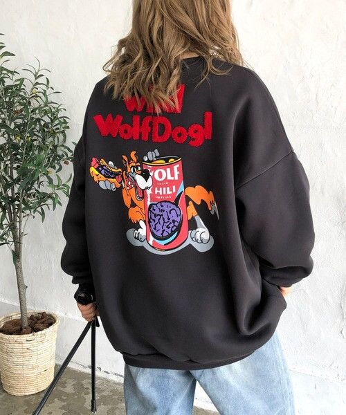 Japanese Brand WolfDog Embroidered Loose Sweatshirt for Men and Women Size US M / EU 48-50 / 2 - 1 Thumbnail