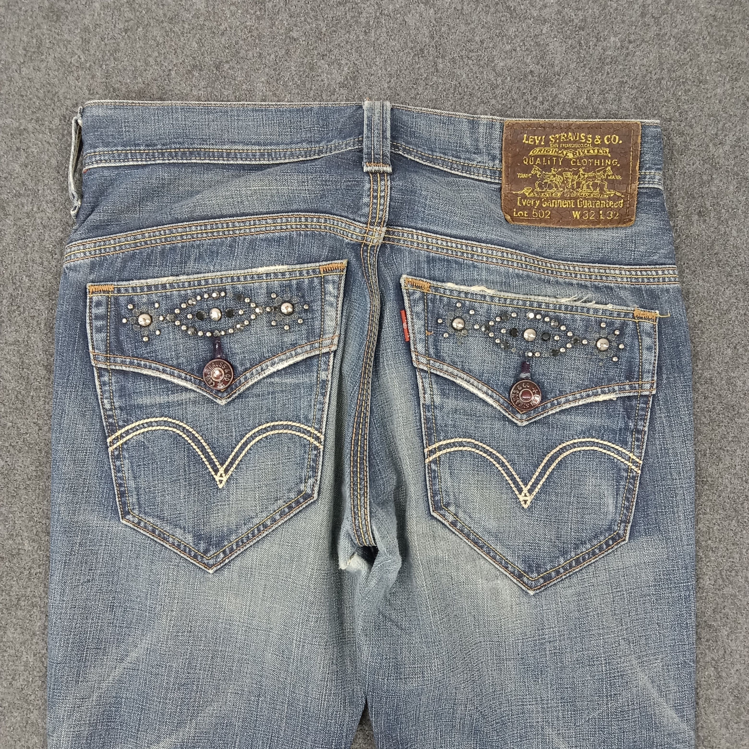 Levi's × Vintage Levi's American Distressed Style Grunge Denim Jeans Size US 33 - 2 Thumbnail