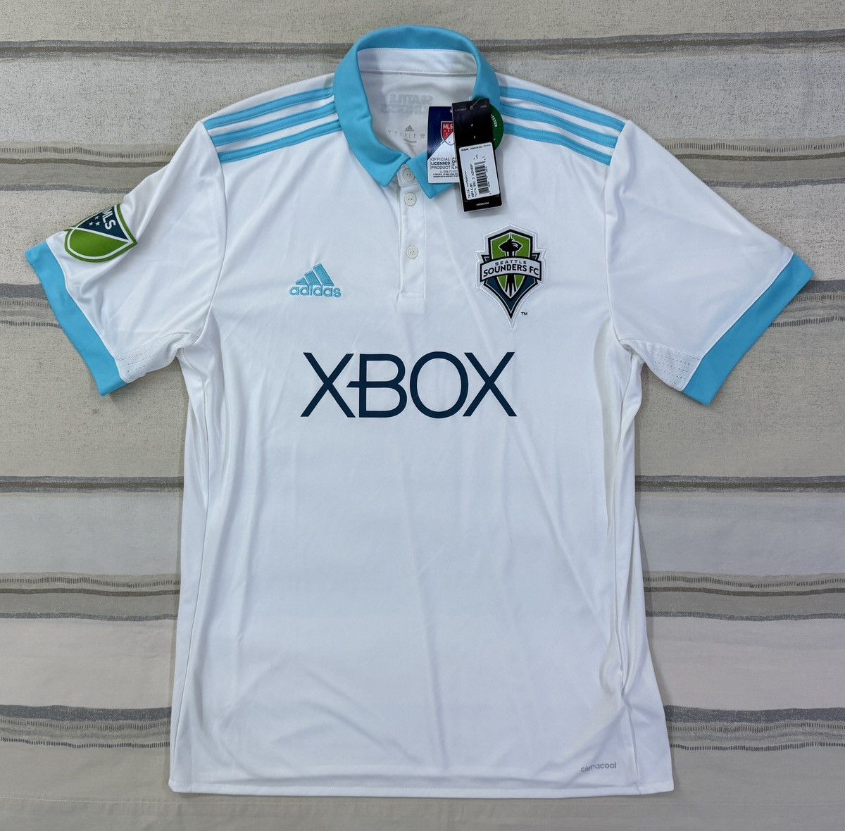 Adidas Adidas Seattle Sounders FC 2017/18 Away Jersey Large BNWT Size US L / EU 52-54 / 3 - 1 Thumbnail