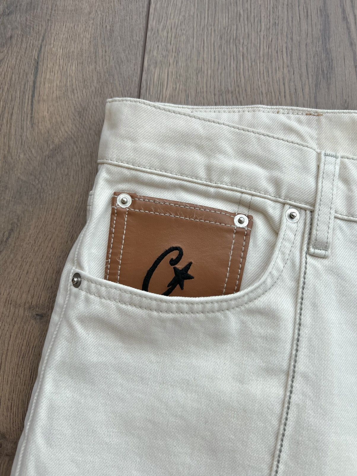 Corteiz Corteiz C-Star Denim Jeans “White” XL Size US 36 / EU 52 - 5 Thumbnail