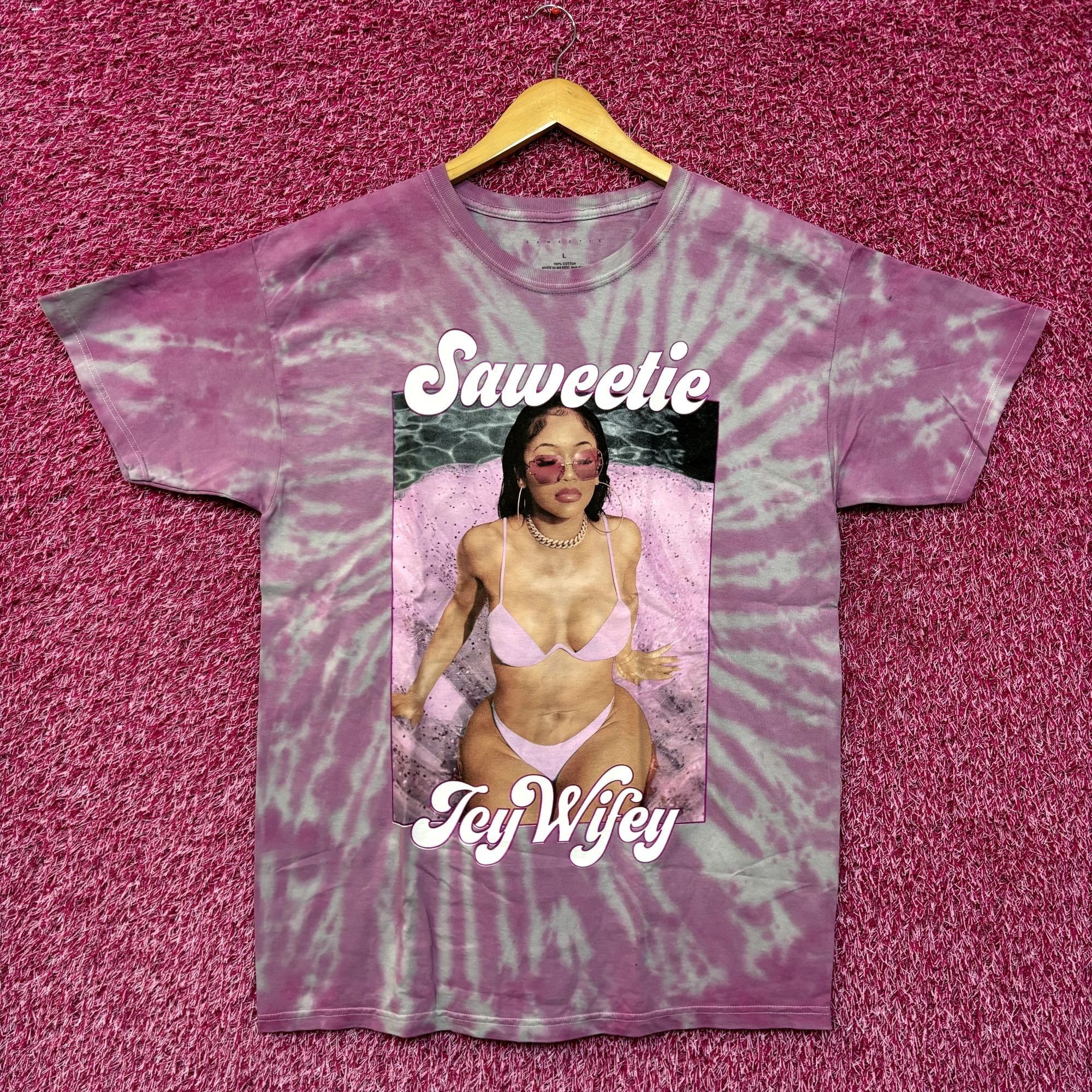 Rap Tees Saweetie Icy Wifey High Maintenance ICY GRL Rap Tie Dye L Size US L / EU 52-54 / 3 - 1 Thumbnail