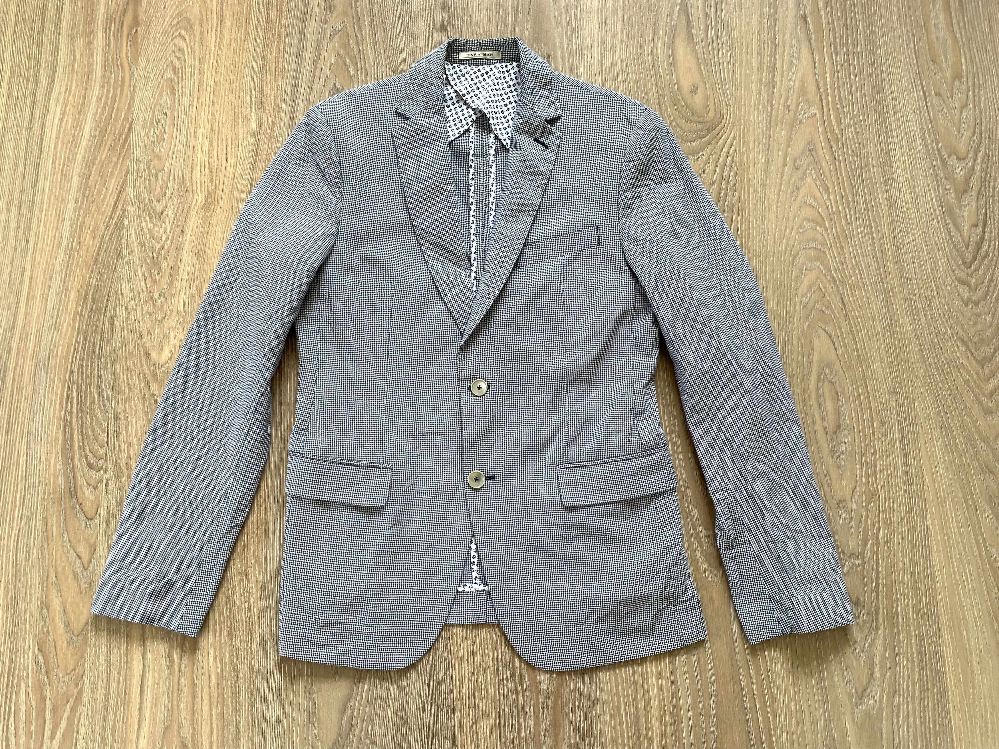Zara Zara Man Casual Classic Blazer Jacket Size 48R - 2 Thumbnail