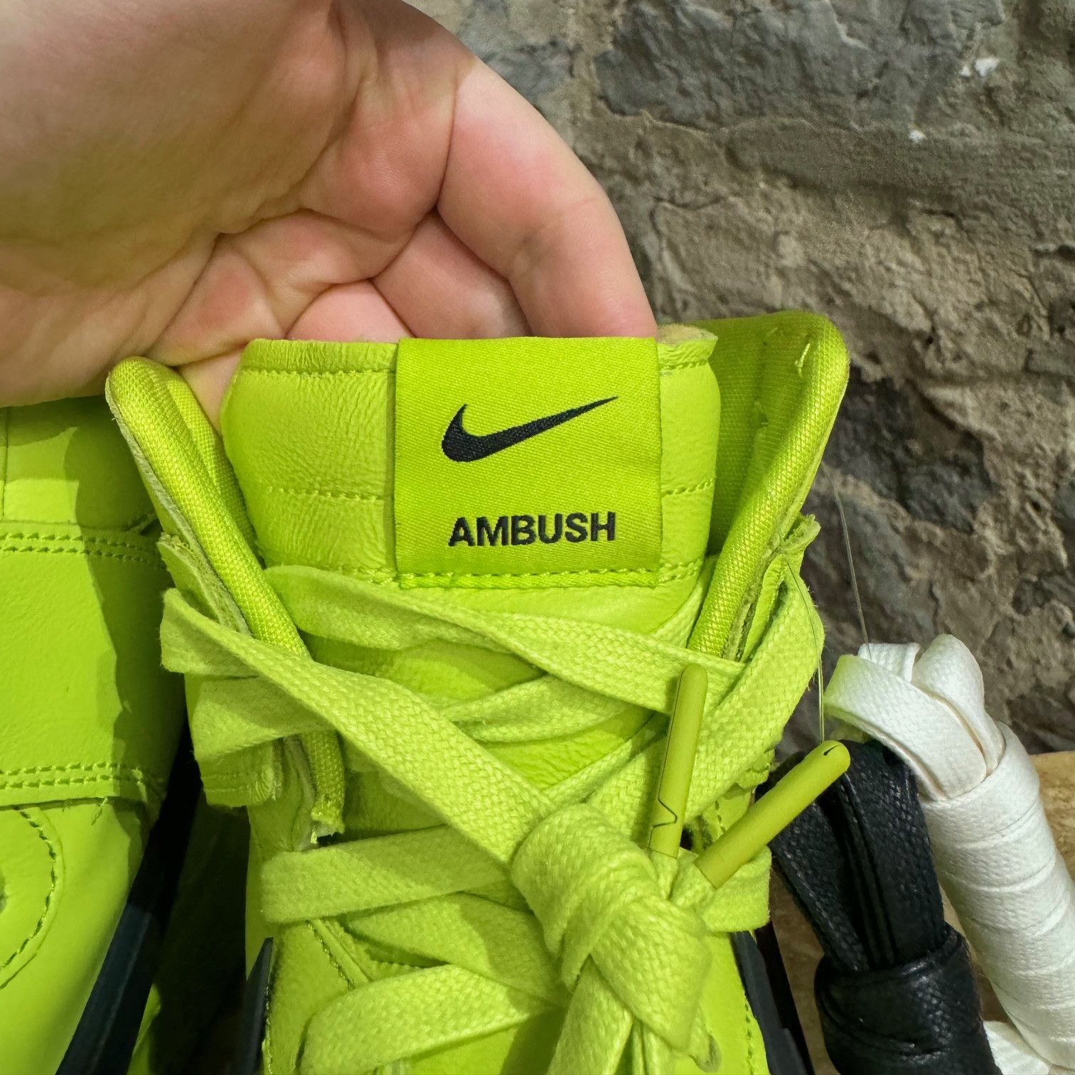 Ambush Design × Nike Nike x Ambush Dunk Hi Atomic Green Sneakers Size US 9.5 / EU 42-43 - 4 Thumbnail
