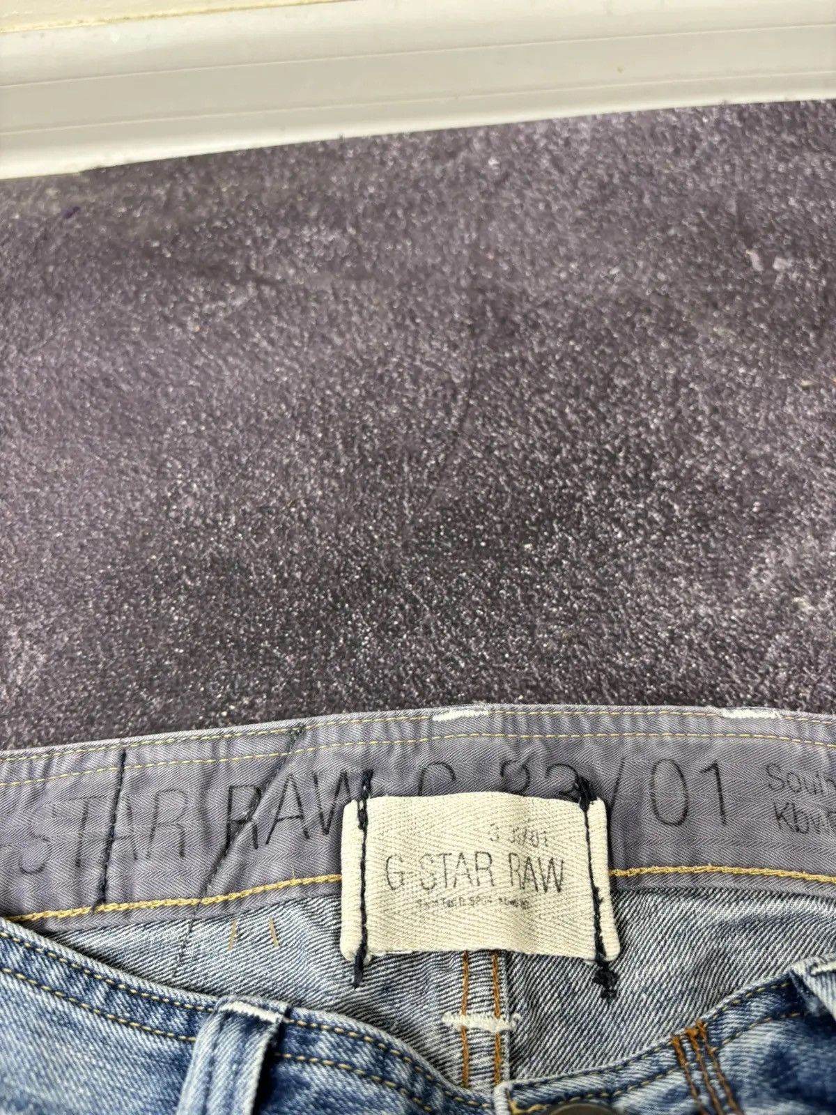 G-Star × Vintage Vintage G-Star Raw Y2K Faded Blue Avant Garde Denim Jeans Size US 32 / EU 48 - 11 Thumbnail