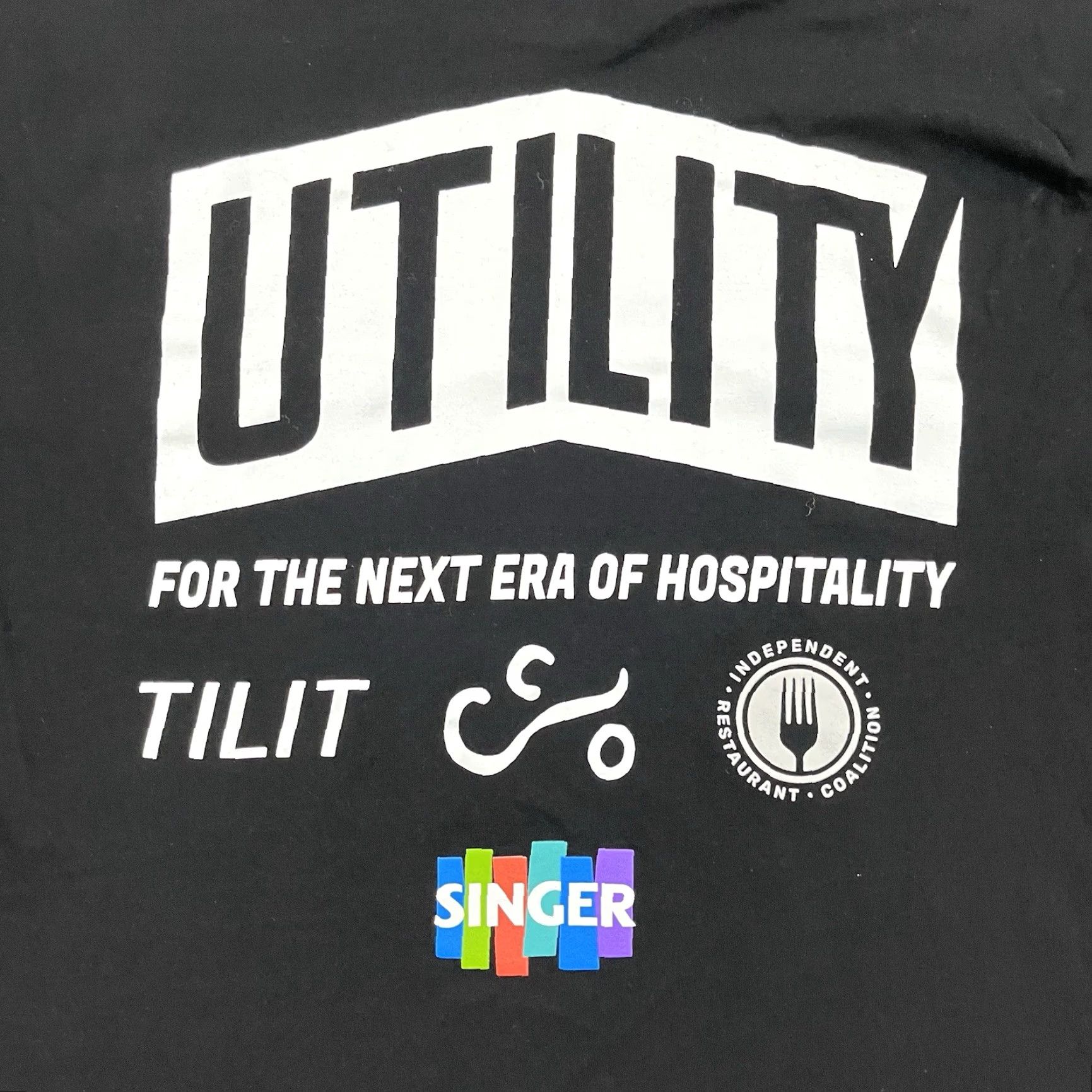 Vintage Utility T-Shirt Mens M Black Graphic Print NYC Chef Goods Wear Casual Shirt Size US M / EU 48-50 / 2 - 7 Thumbnail
