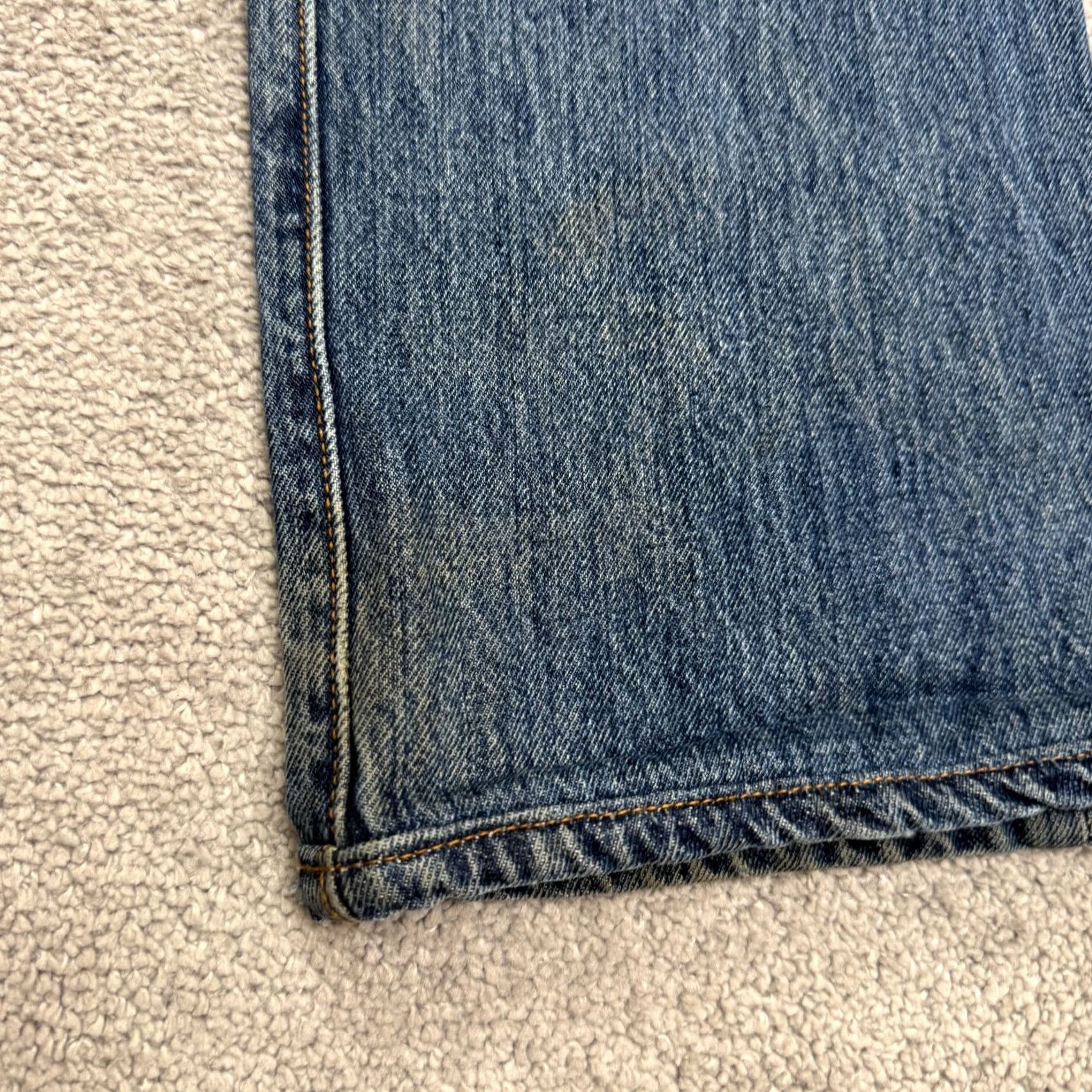 Levi's Levi's 501 Jeans Men 30x30 Denim Blue Dark Wash Straight Button Fly 5-Pocket Regular Fit Vintage No N/A Size US 30 / EU 46 - 7 Thumbnail