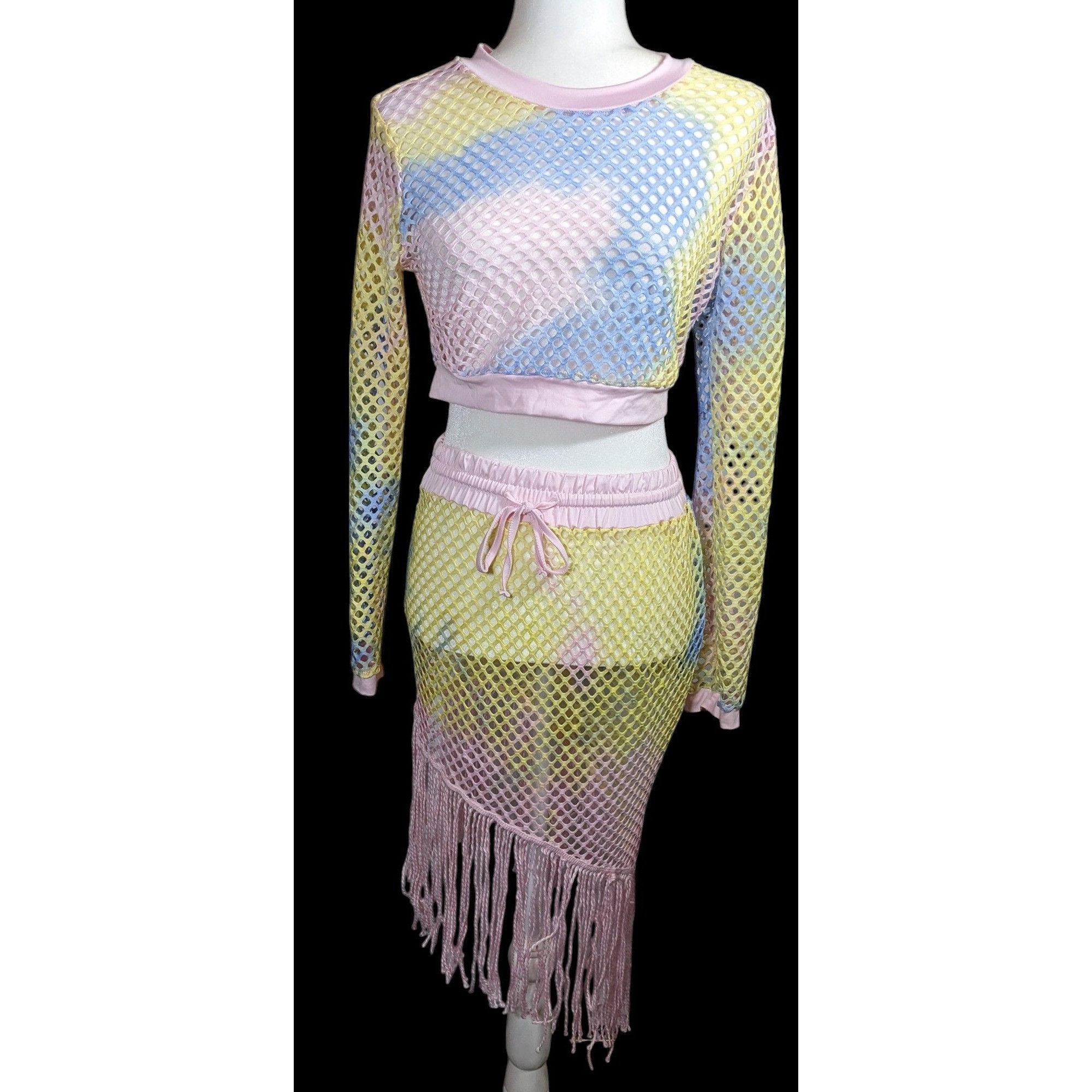 Other InGear Resort Mermaidcore Pastel Rainbow Two Piece Swim Cove Size ONE SIZE - 1 Thumbnail