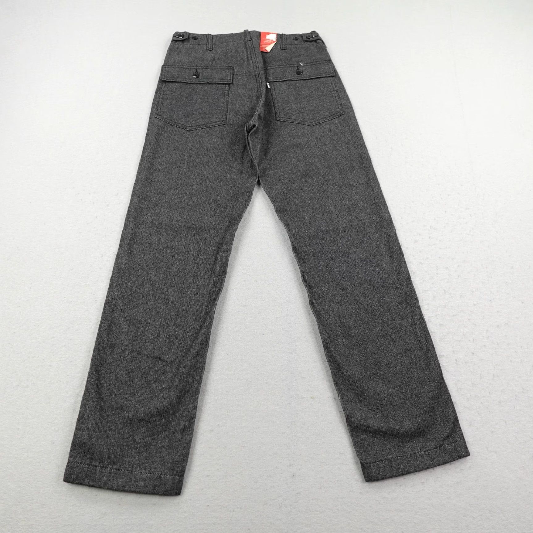 Levi's Levi's Pants Mens 30x32 Gray True Utility Herringbone Carpenter Button Fly Trousers NEW Mens Size US 30 / EU 46 - 5 Thumbnail