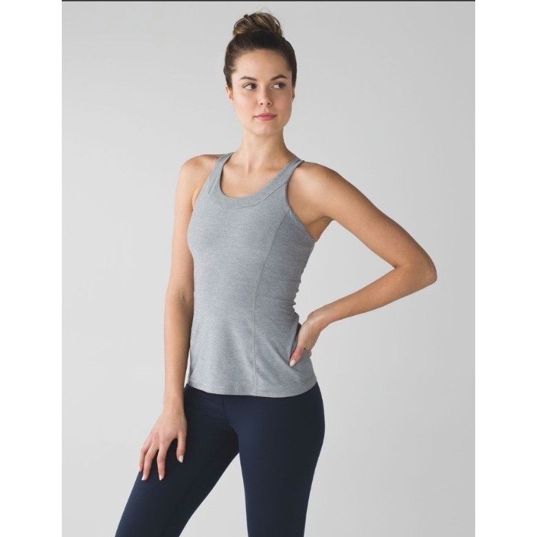 Lululemon Lululemon Enhearten Tank Size 6Heathered Battleship / Battle Size M / US 6-8 / IT 42-44 - 1 Thumbnail