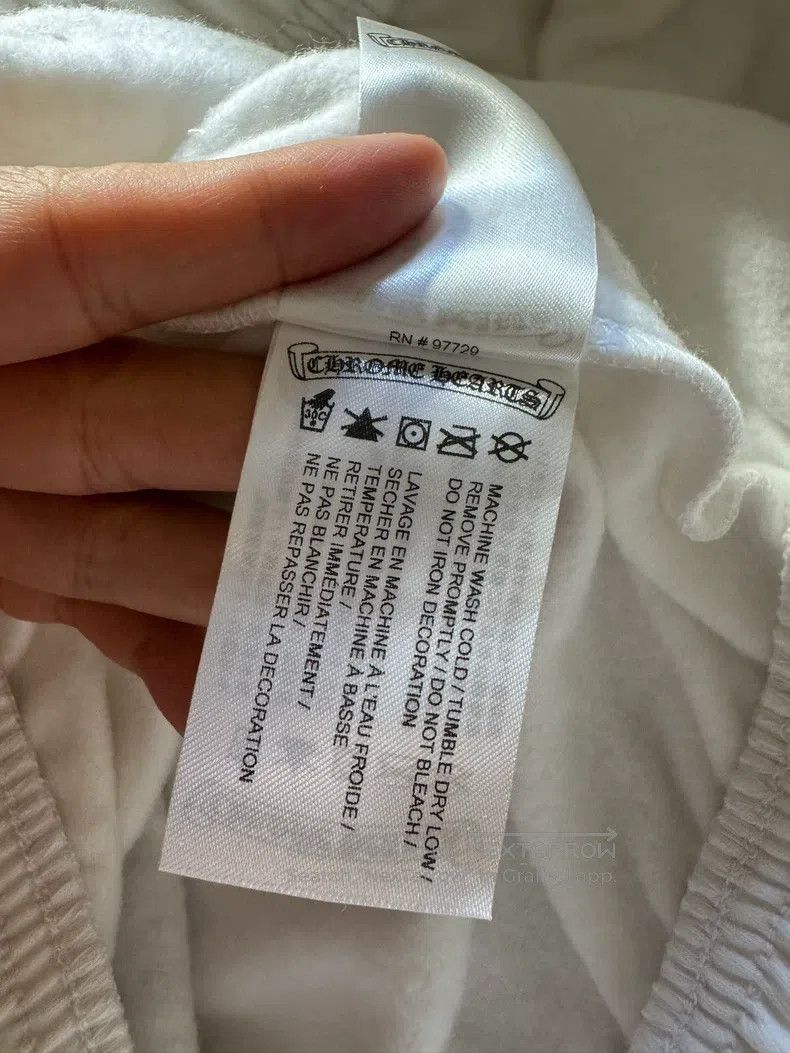 Chrome Hearts CHROME HEARTS Size L Blue Sanskrit horseshoe pattern white Size US 32 / EU 48 - 4 Thumbnail