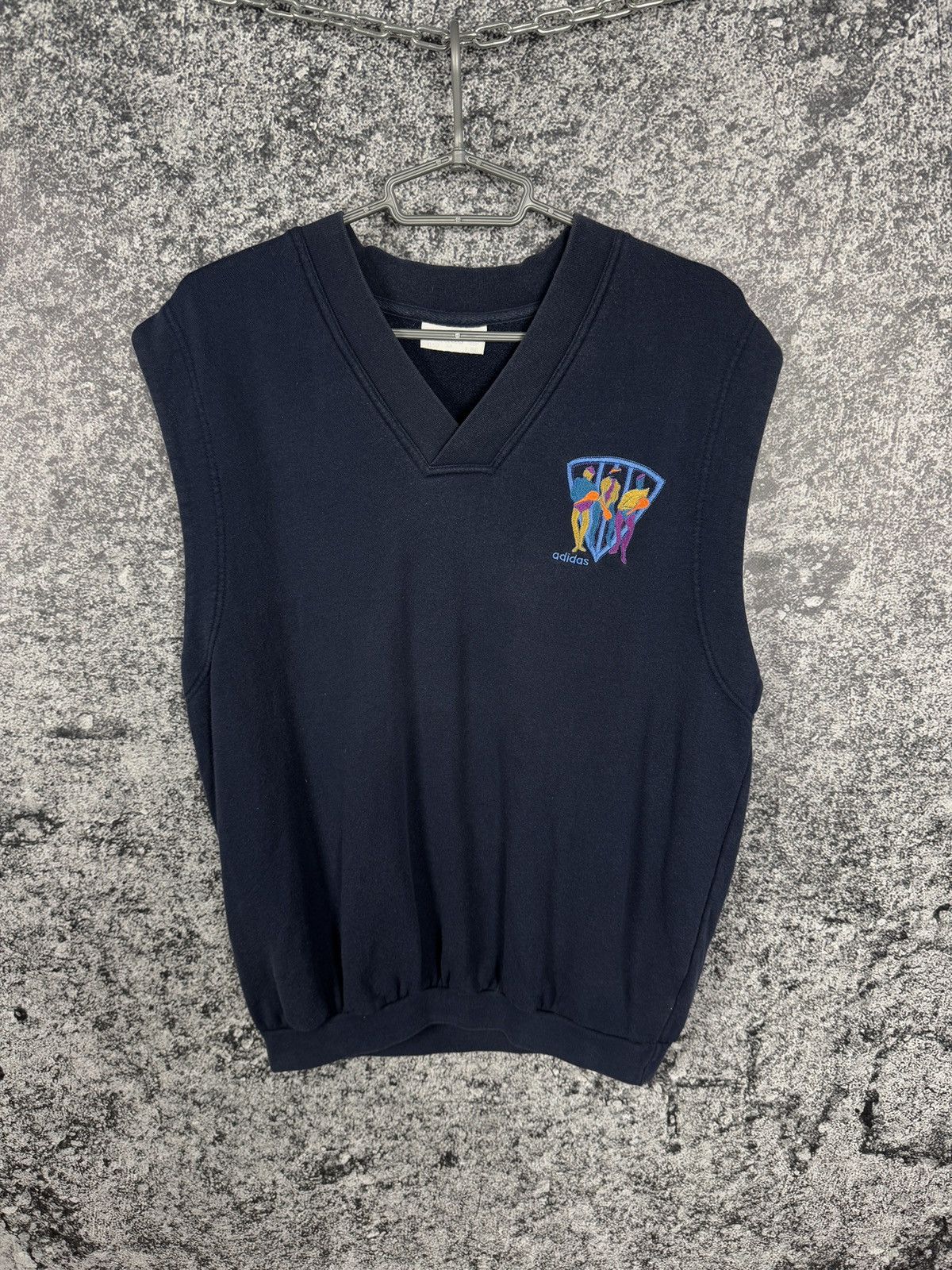 Men’s Adidas Vintage 90s Sleeveless Sweatshirt Vest Size L