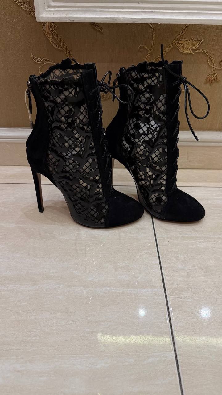 Alaia Alaia Leather Lace Up Boots Size 37,5 Size US 7.5 / IT 37.5 - 2 Thumbnail