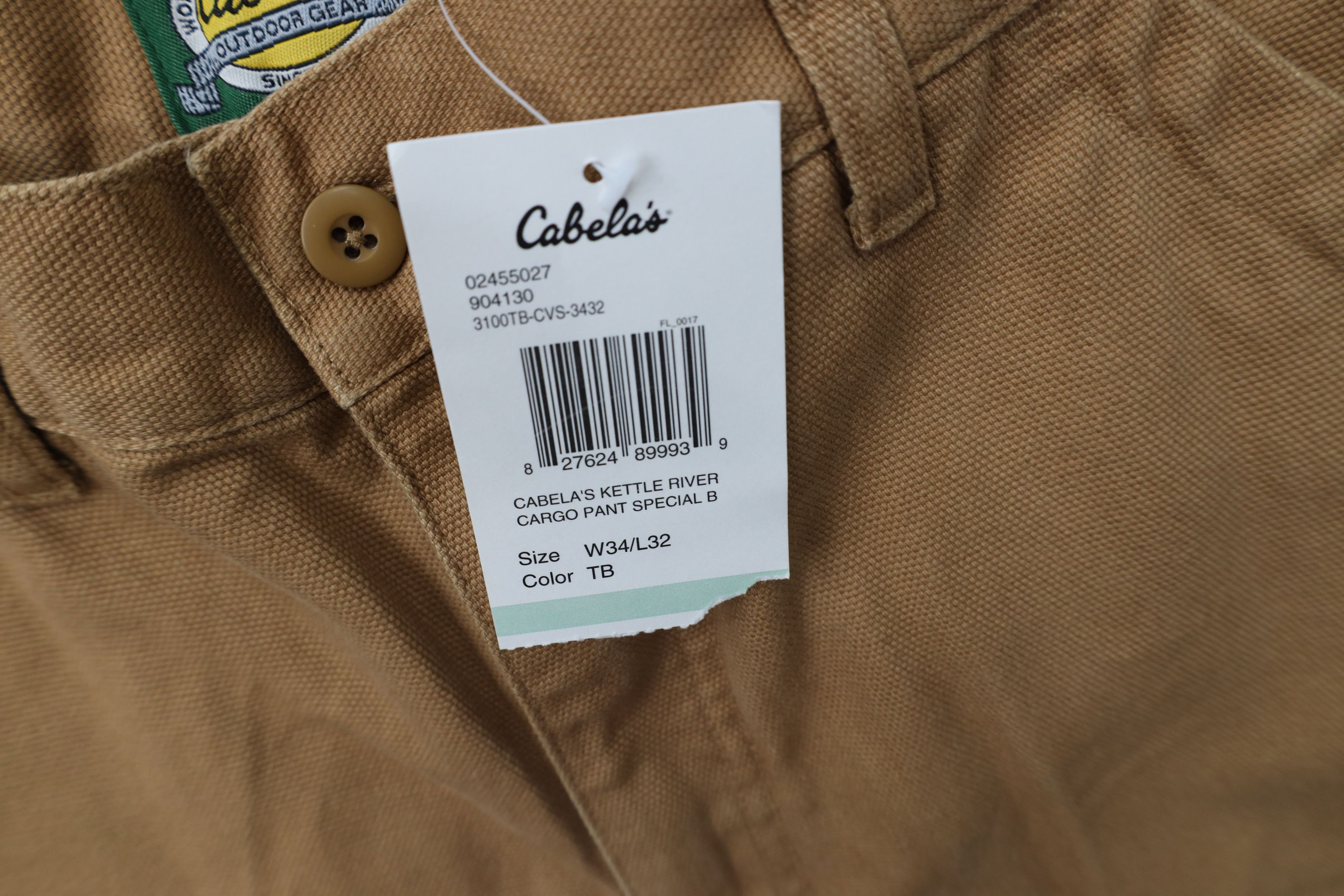 Cabelas Deadstock Vintage Cabelas Wide Leg Cargo Pants Brown Cotton Size US 34 / EU 50 - 6 Thumbnail