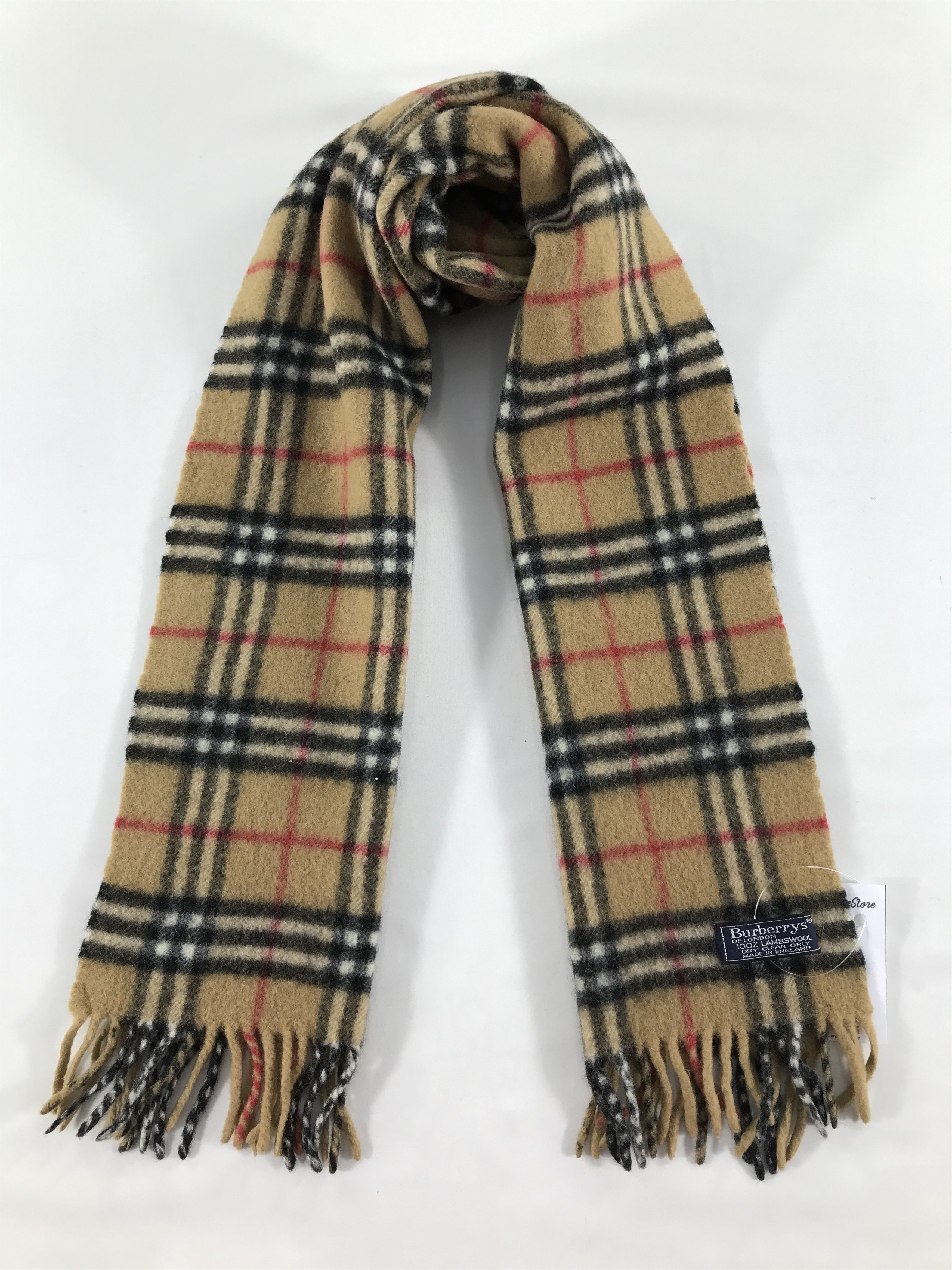 Burberry Vintage Burberry Scarf/Muffler/Neckwear MF1469 Size ONE SIZE - 1 Thumbnail