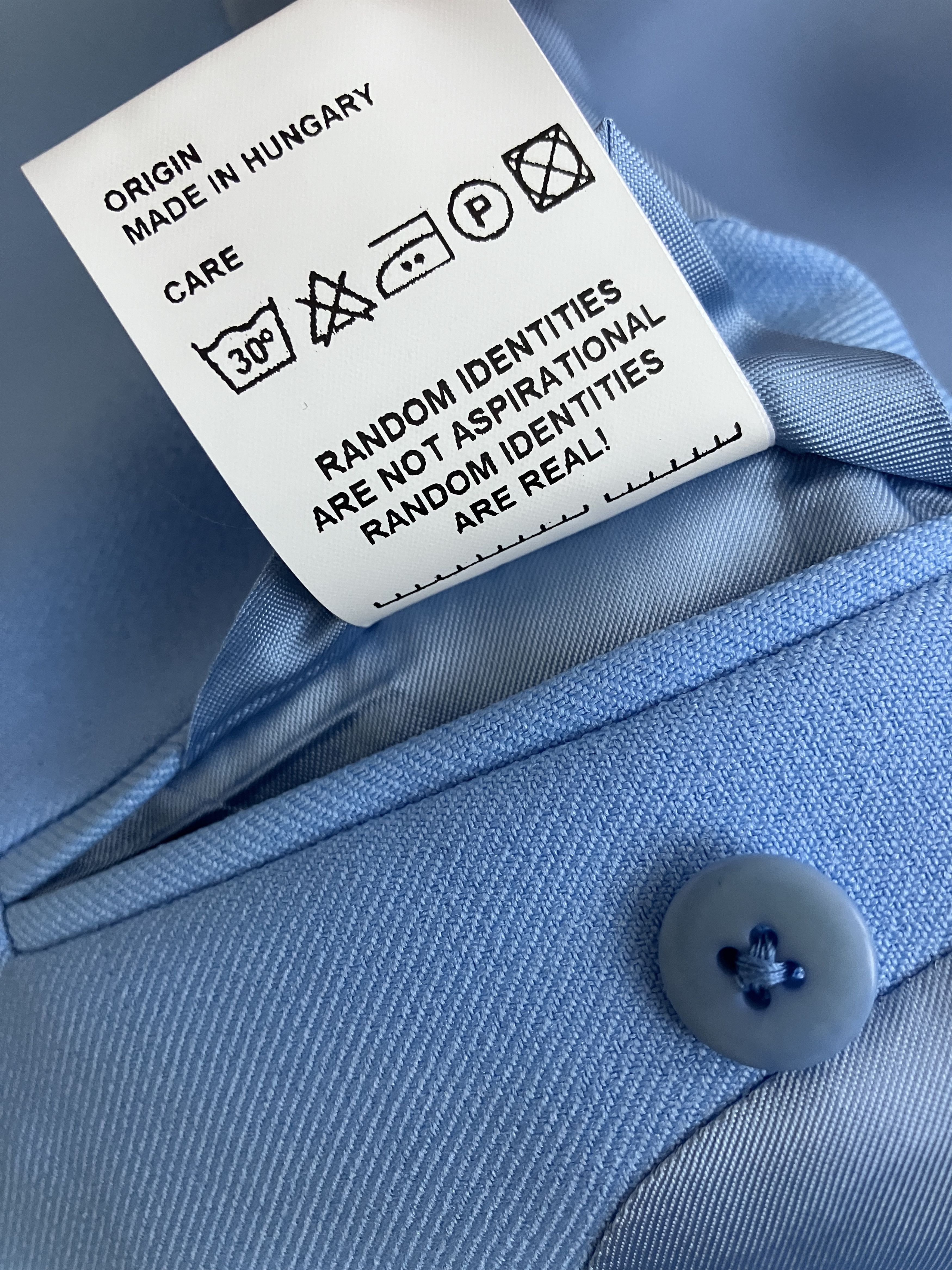 Random Identities Random Identities Blue Buttonless Blazer 46 S Size 46S - 5 Thumbnail