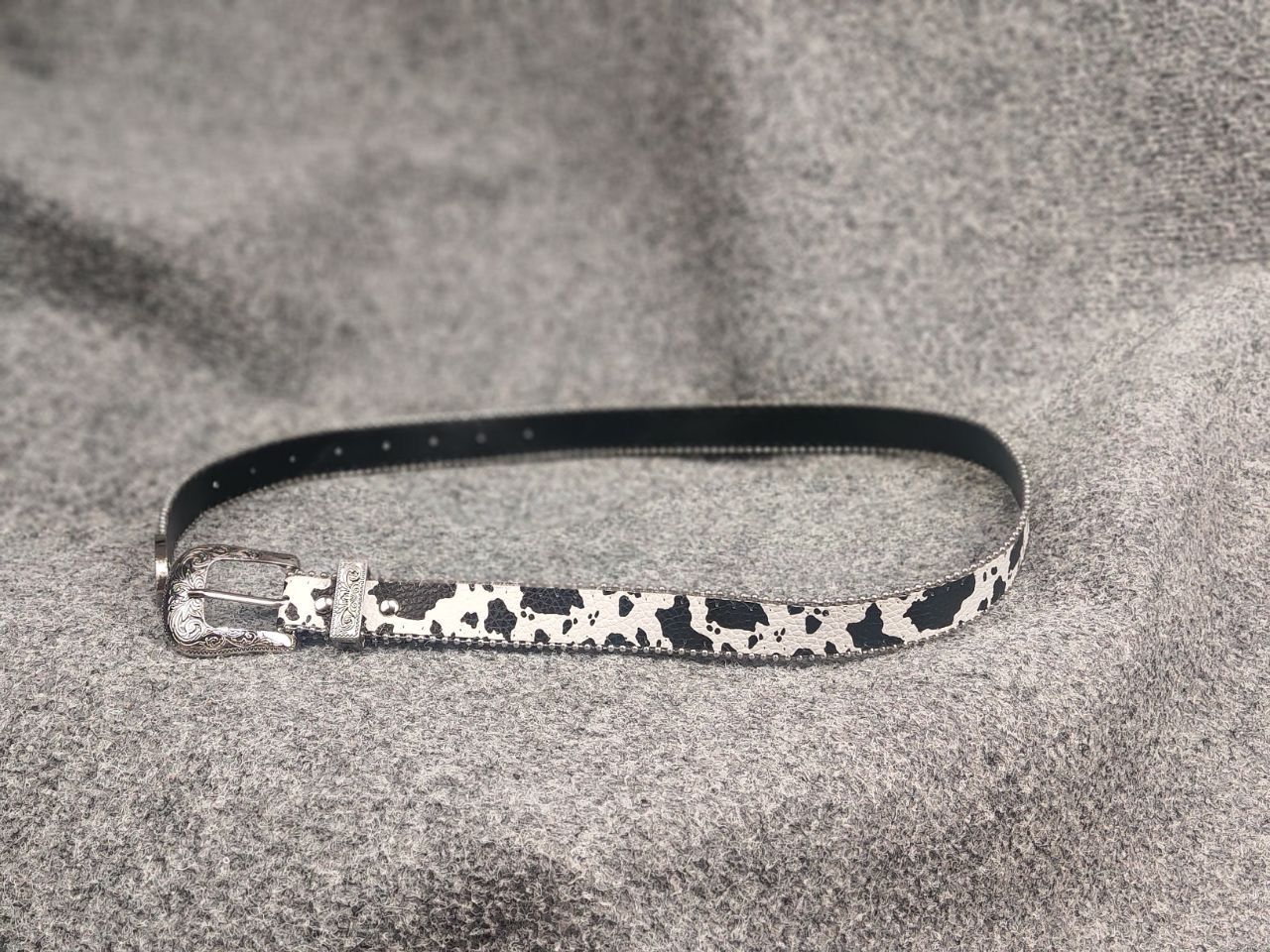 Le Grande Bleu (L.G.B.) Vintage Hysteric Japan Y2K Cow Western Leather Belt LGB Size ONE SIZE - 6 Thumbnail