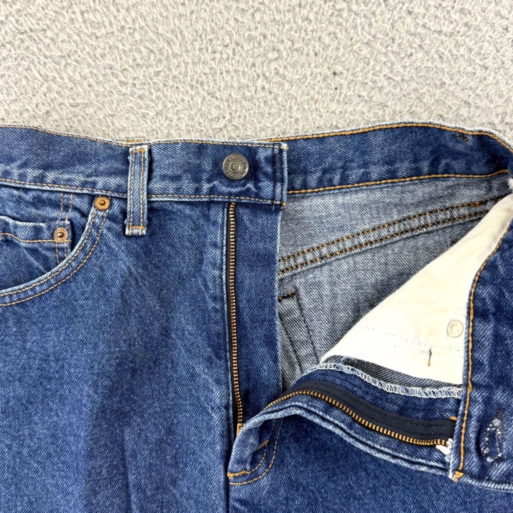 Levi's VINTAGE Levi’s Skirt Womens 9 Blue Denim High Rise A-Line Boho 80s 90s Cowboy Size 30" / US 8 / IT 44 - 4 Thumbnail