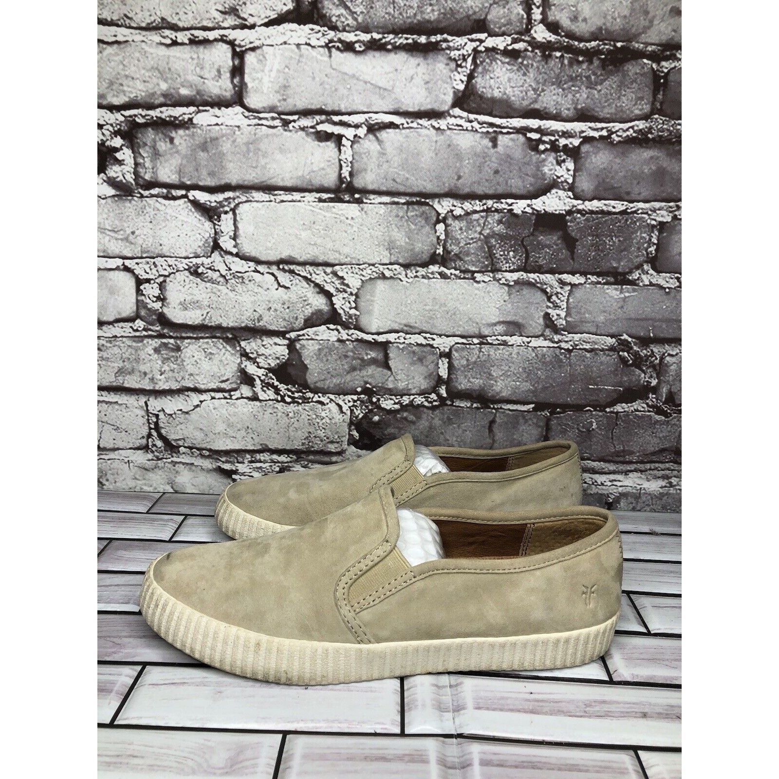 Frye Frye Faw Beige Suede Leather Slip On Casual Comfort Shoes Wo Size US 8.5 / IT 38.5 - 13 Thumbnail
