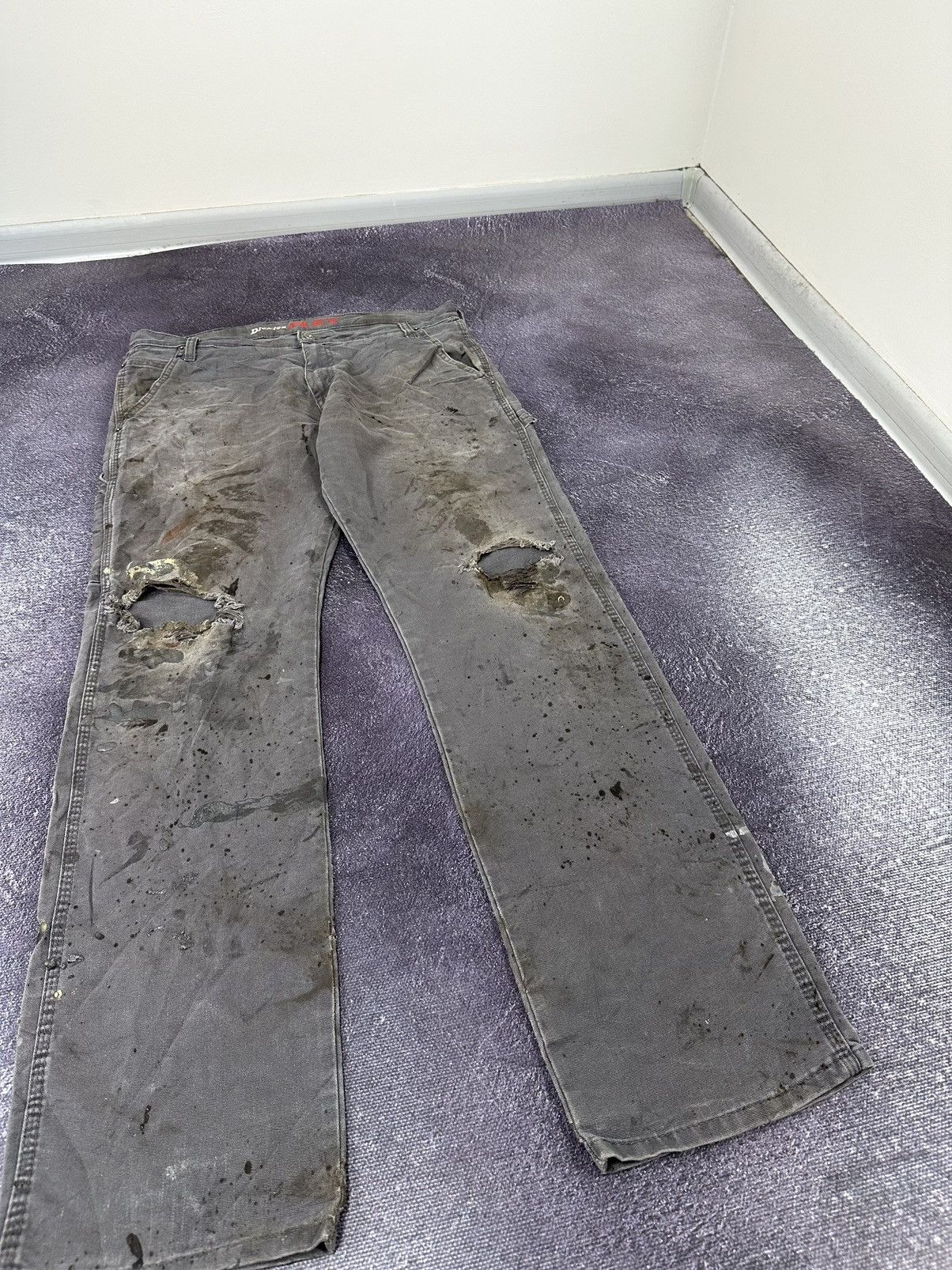 Dickies Vintage Dickies Faded Grey Distressed Y2K Hype Work Pants Size US 34 / EU 50 - 11 Thumbnail