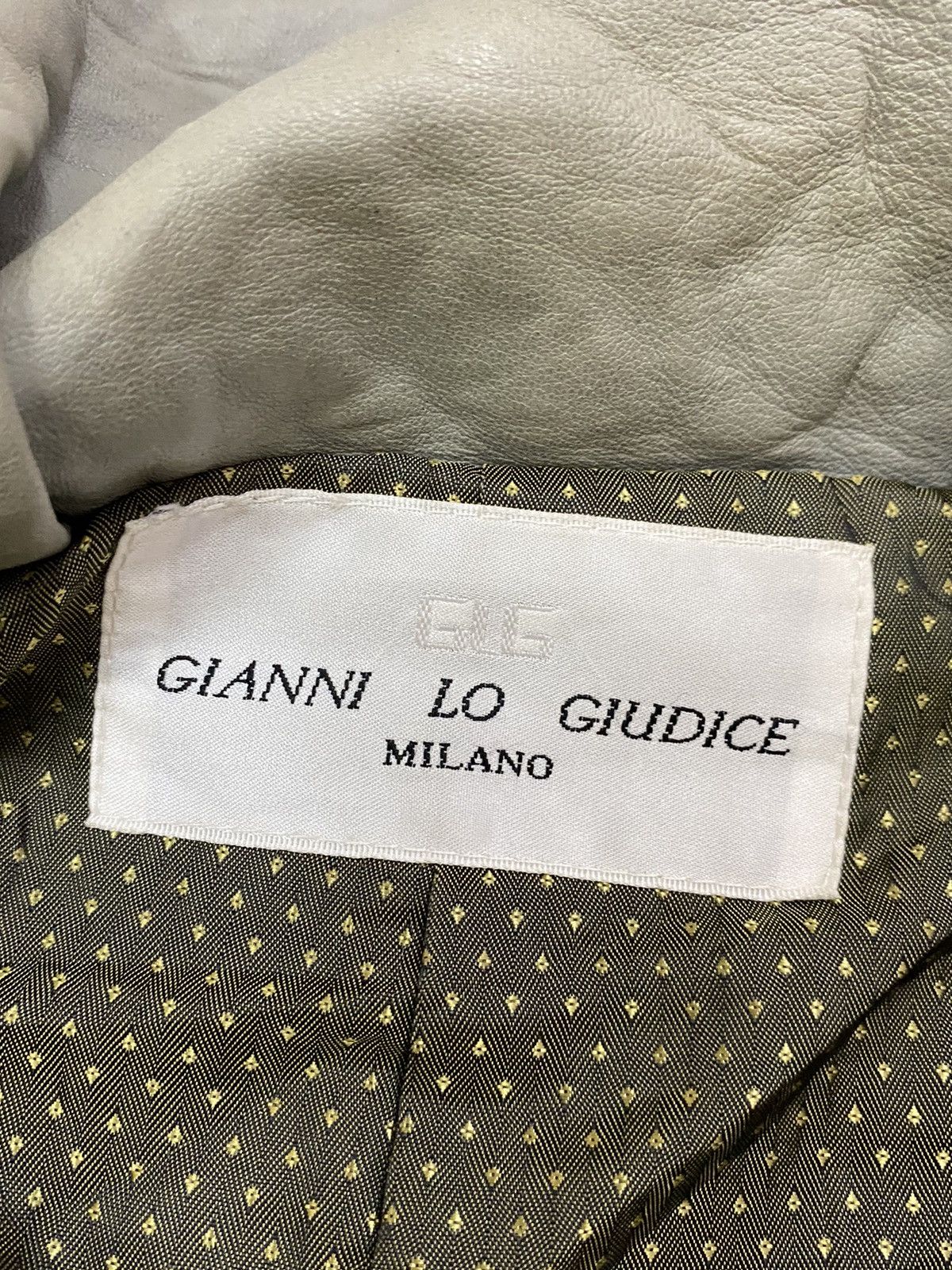 Gianni Valentino Vtg Gianni Lo Giudice Milano Leather Jacket Size M / US 6-8 / IT 42-44 - 11 Thumbnail