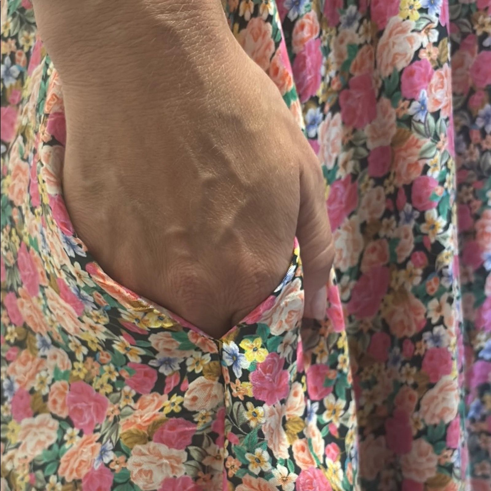Other For Love And Lemons Pink Floral Midi Dress Size L Size L / US 10 / IT 46 - 11 Thumbnail