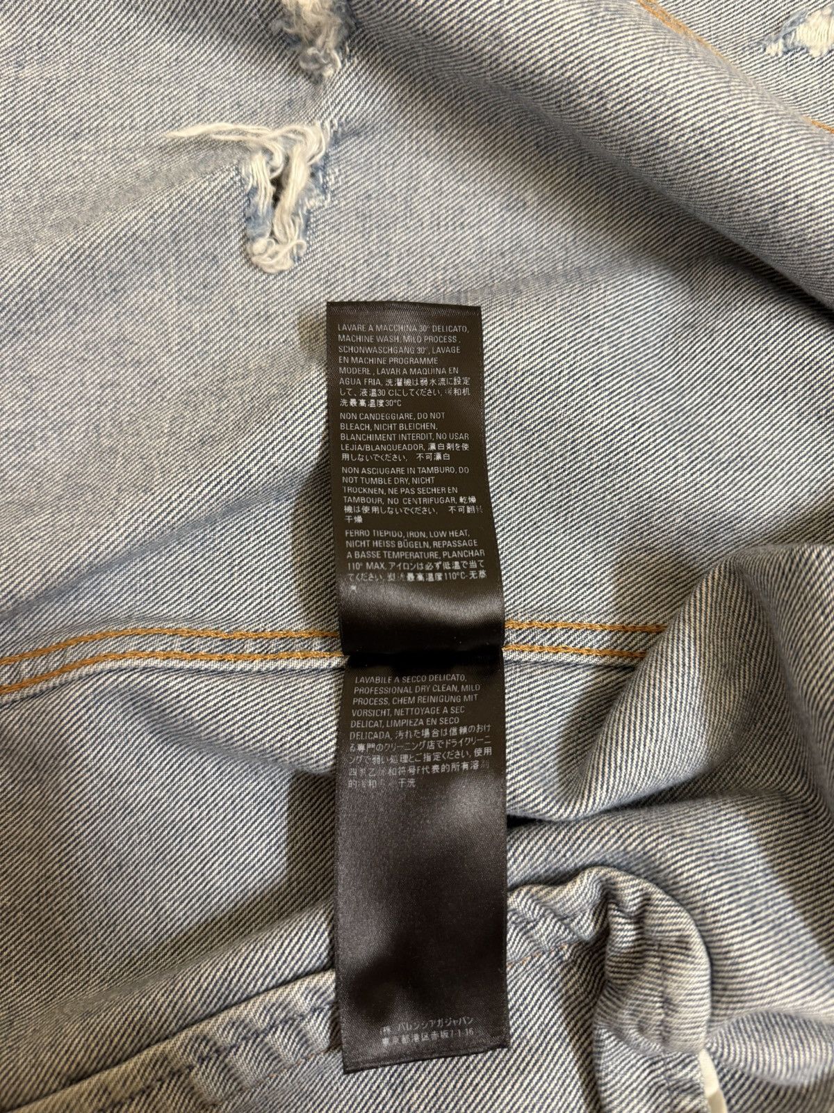 Balenciaga Balenciaga Denim Jacket Size US XL / EU 56 / 4 - 13 Thumbnail