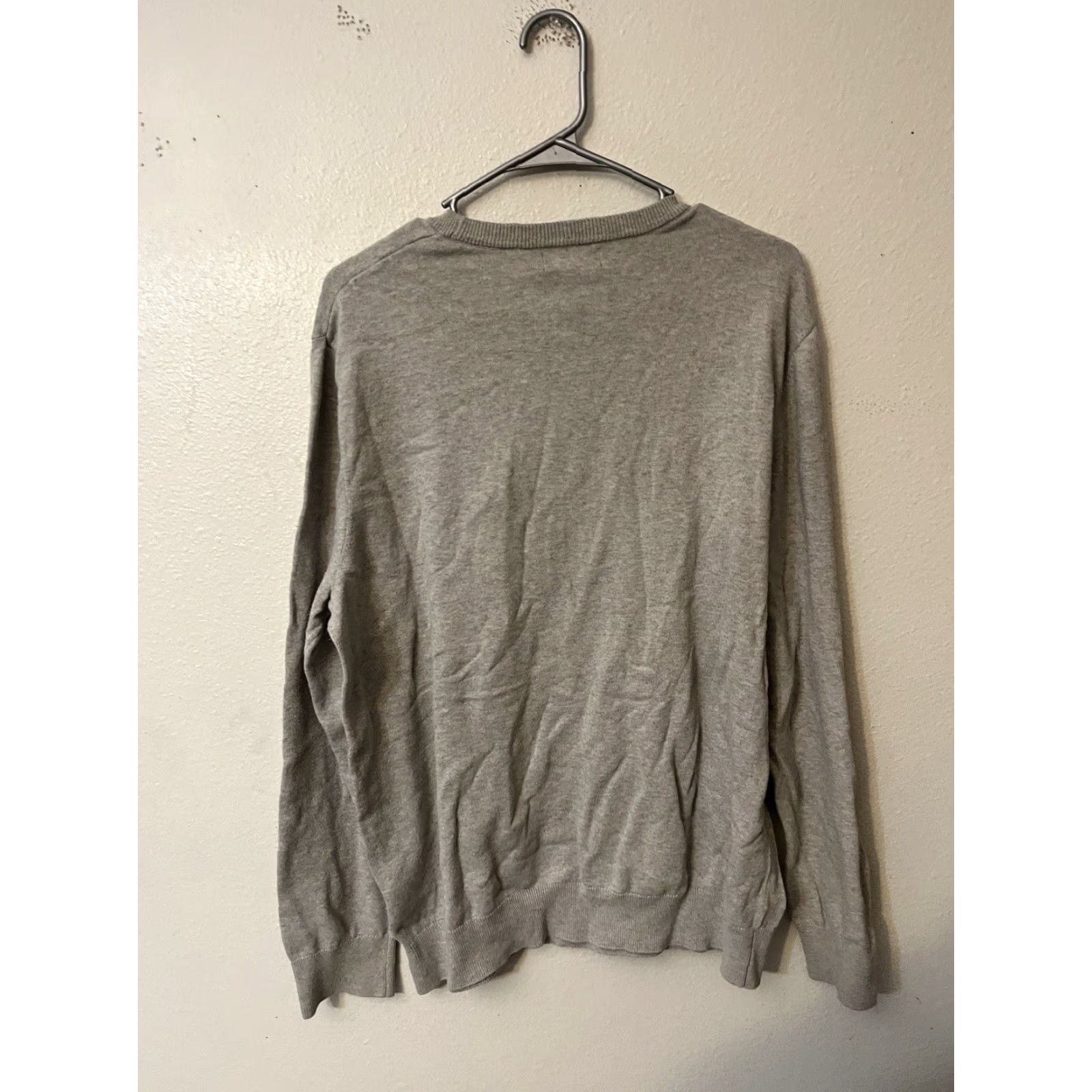 Nautica Nautica Mens Sweater Large Gray Long Sleeve Logo Crew Neck Cotton Distress Size US L / EU 52-54 / 3 - 3 Thumbnail