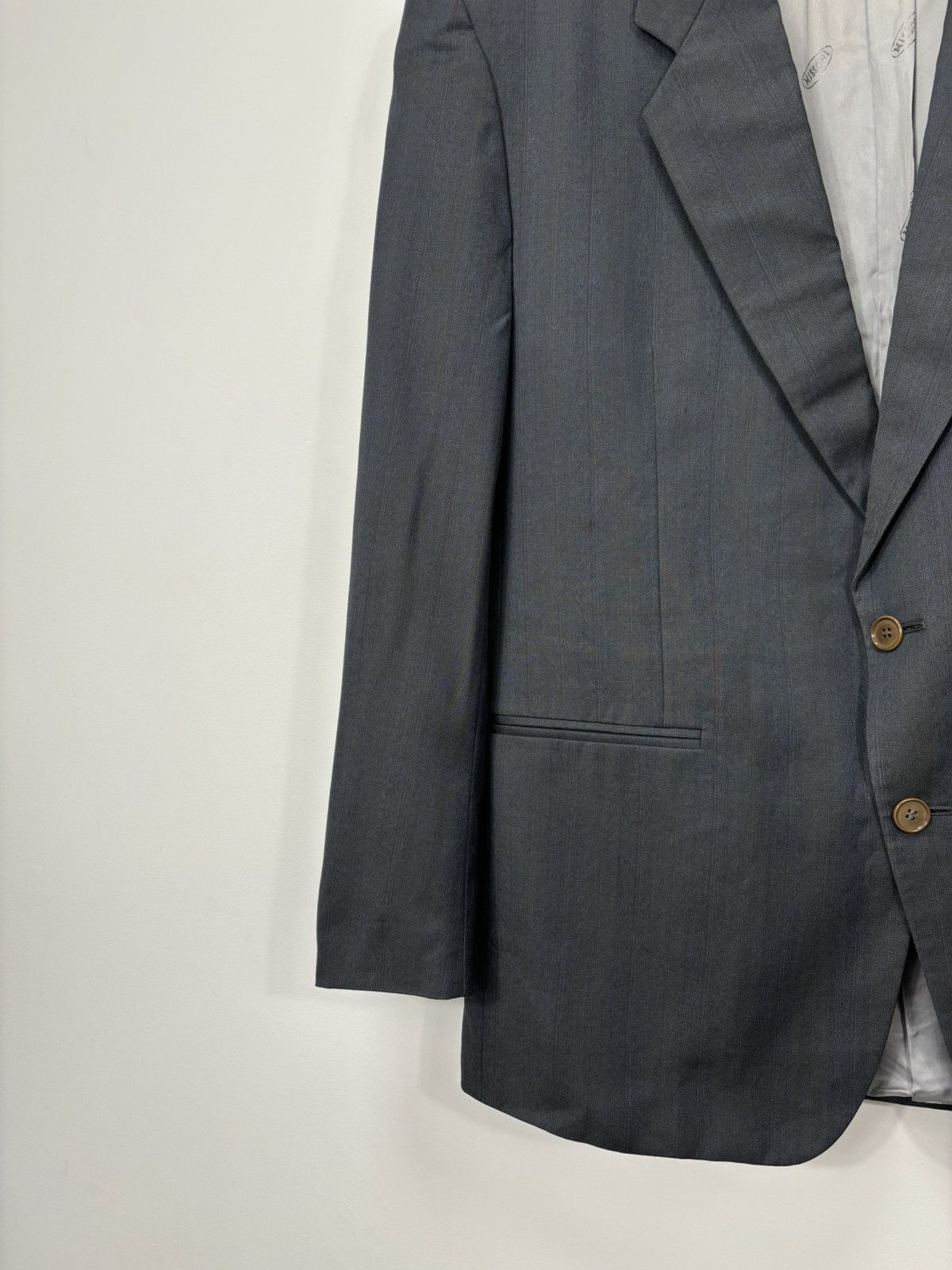 Missoni Vintage Missoni 2-Buttons Men’s Formal Wool Blazer Jacket Size 44R - 7 Thumbnail