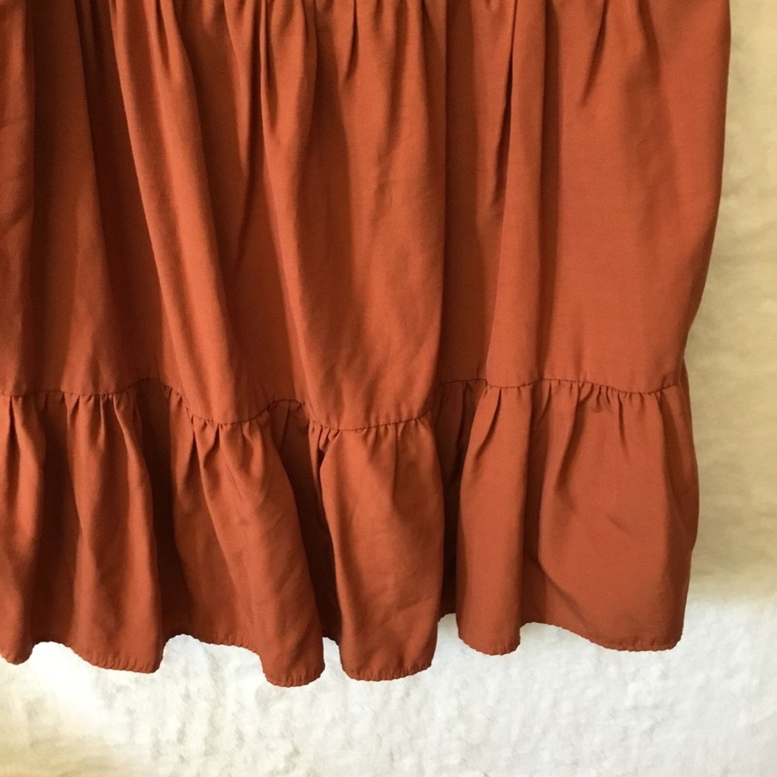 Other Altar'd State Orange Puff Short Sleeve Dress Size S / US 4 / IT 40 - 12 Thumbnail
