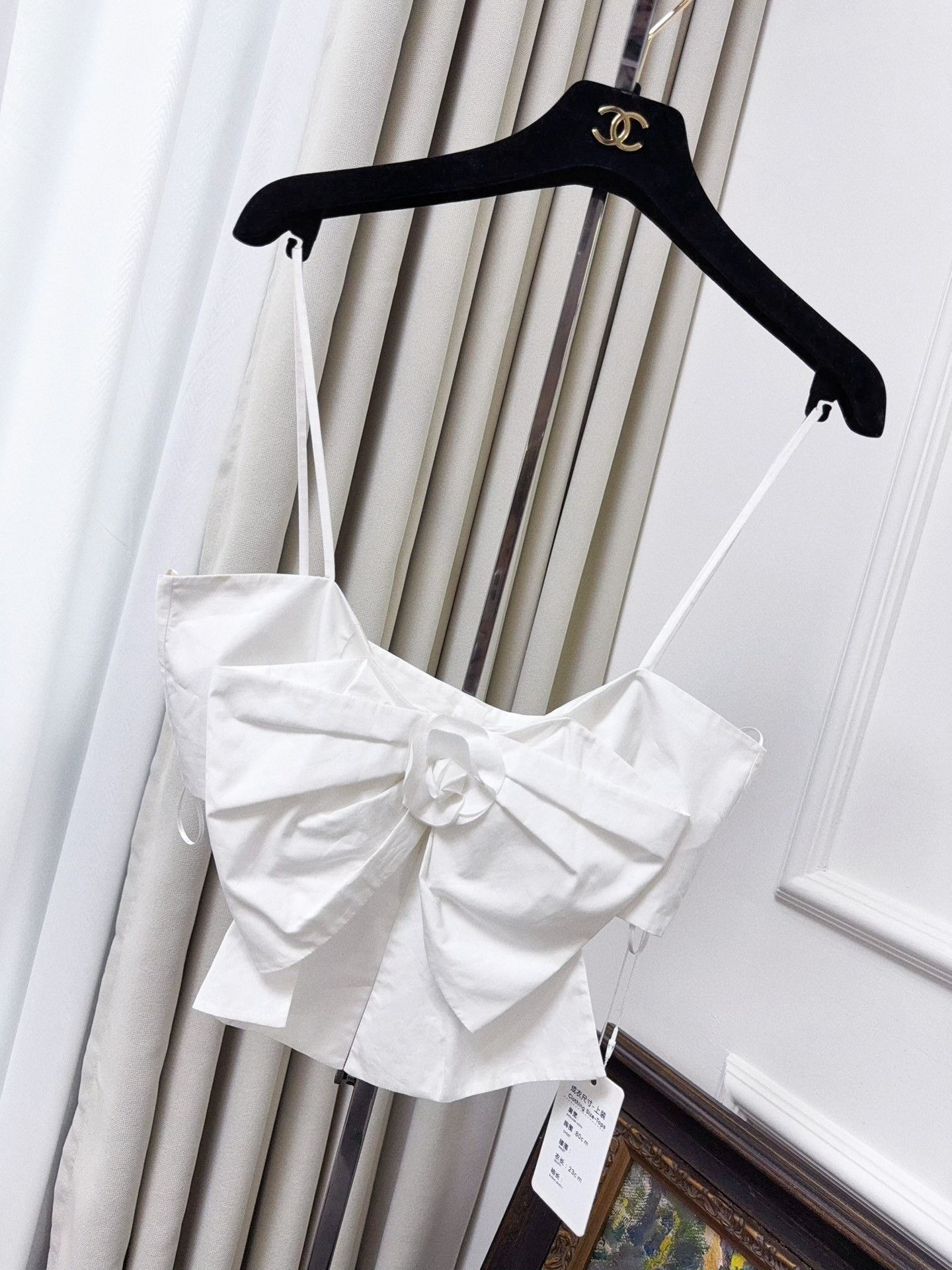 Chanel Chanel 20C White Bow Camellia Camisole Size XS / US 0-2 / IT 36-38 - 1 Thumbnail