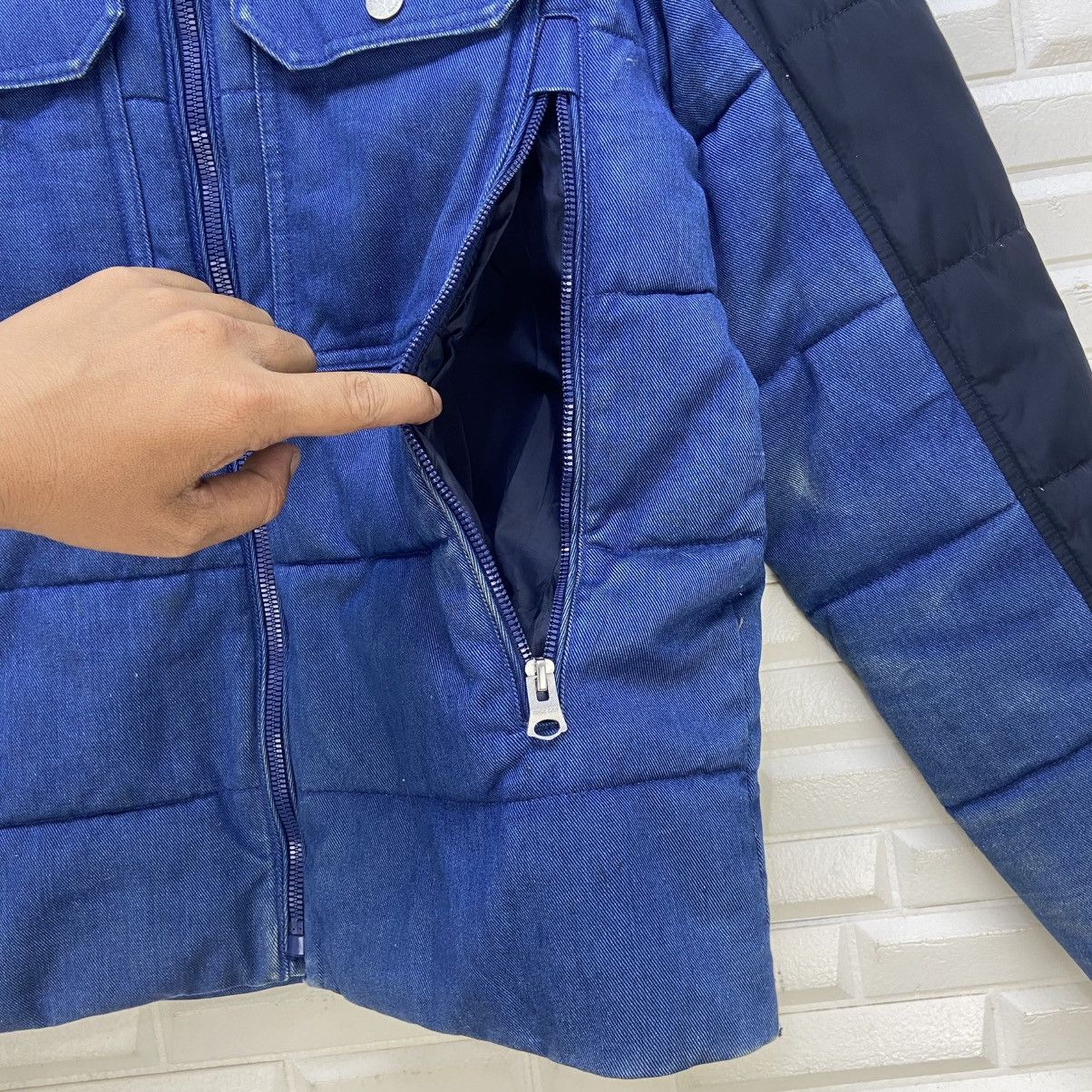 Zara Zara Man Original Denim Puffer Jacket Size US S / EU 44-46 / 1 - 11 Thumbnail